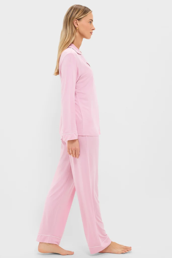Pink Nectar and Ivory Gisele Long PJ Set - Image 3