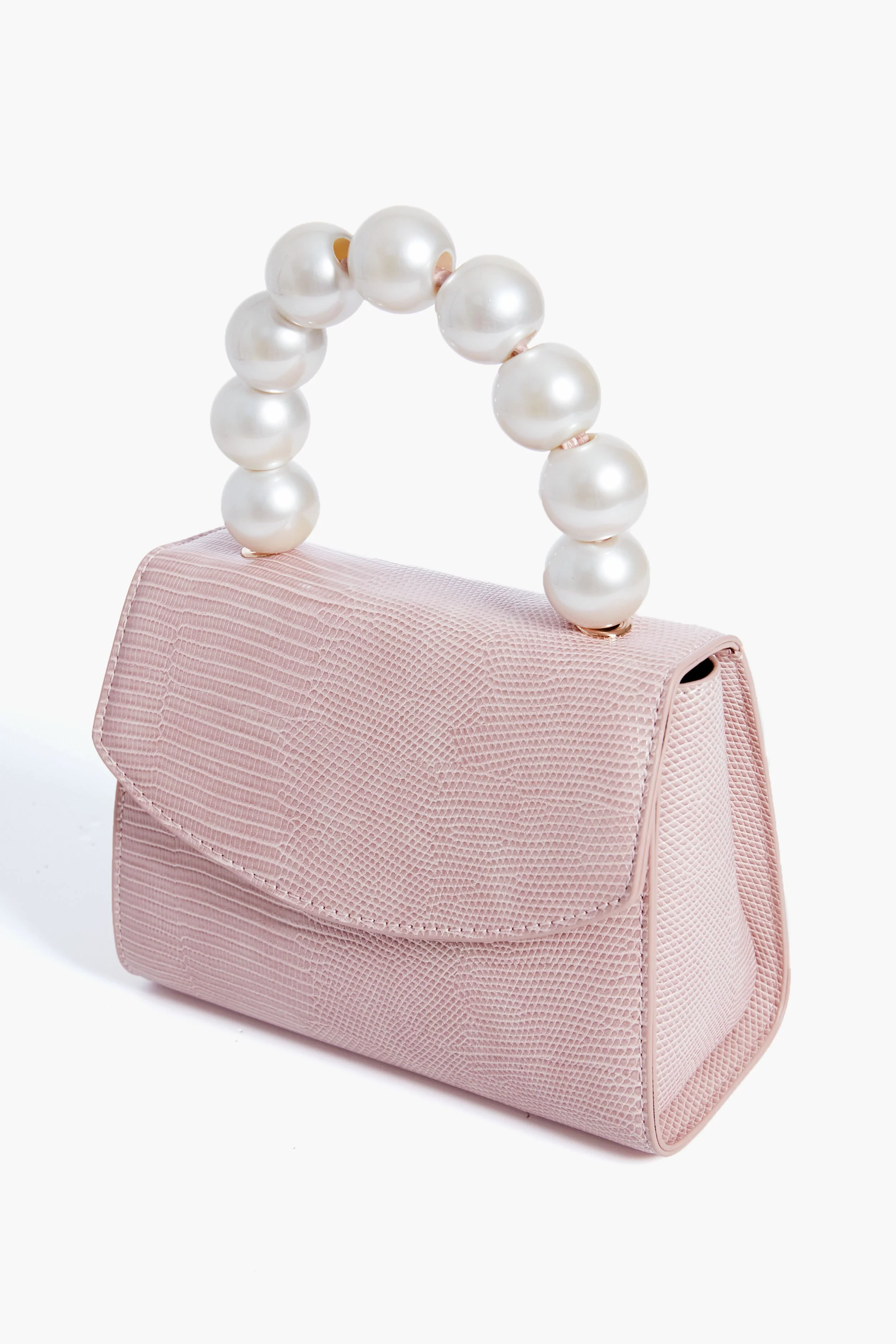 Pink Peta Pearl Handle Bag - Image 7