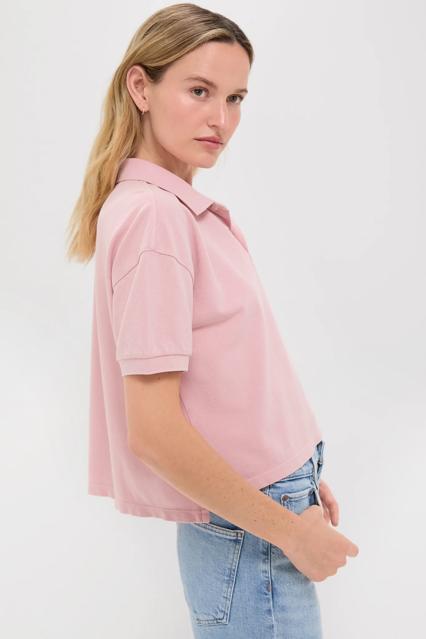 Pink Pique Holmes Boyfriend Polo - Image 3