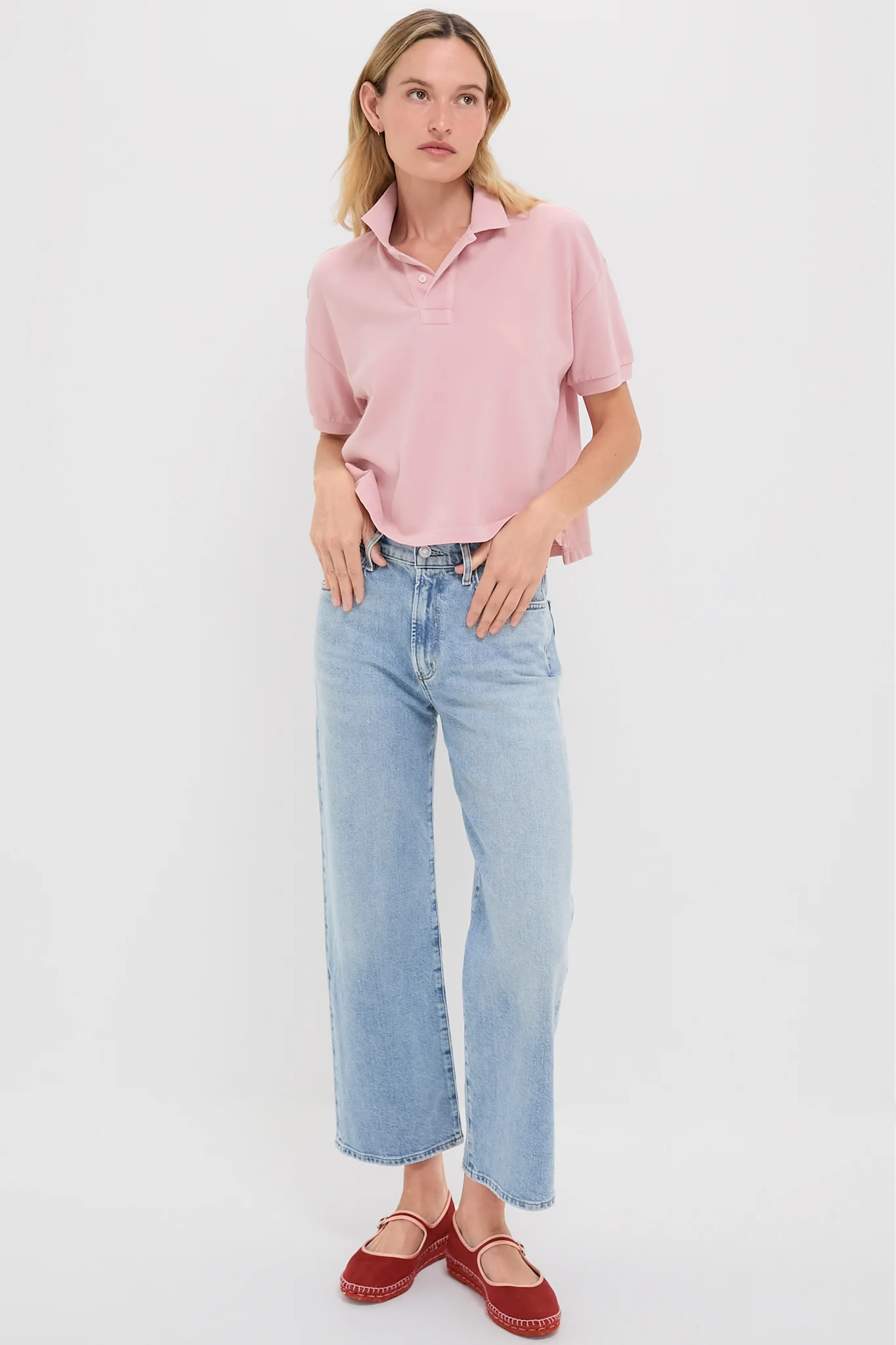 Pink Pique Holmes Boyfriend Polo - Image 6