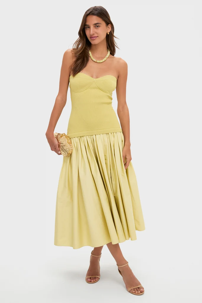 Pistachio Cannes Midi Dress - Image 3