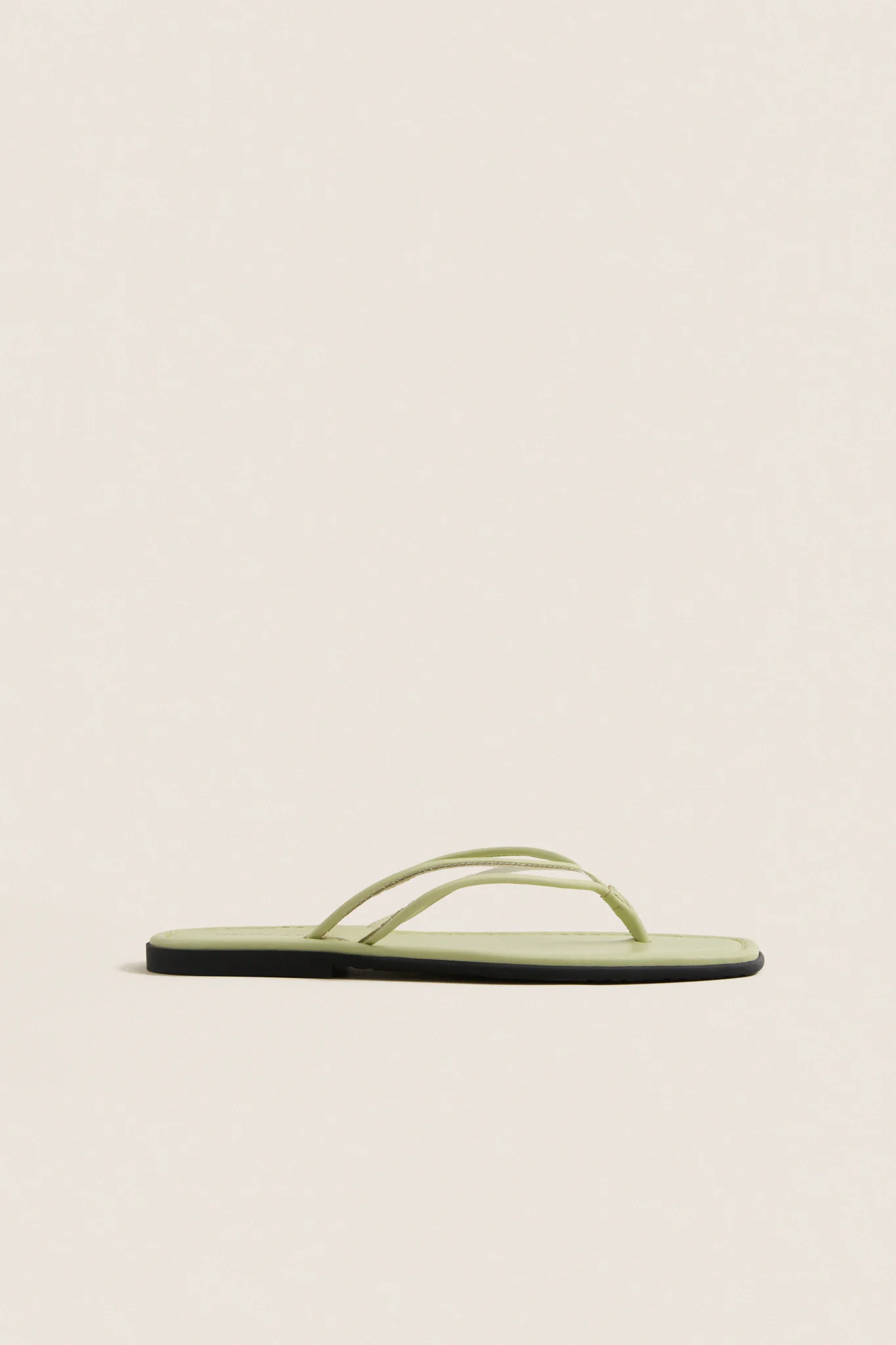 Pistachio Green Clea Piping Sandals - Image 4