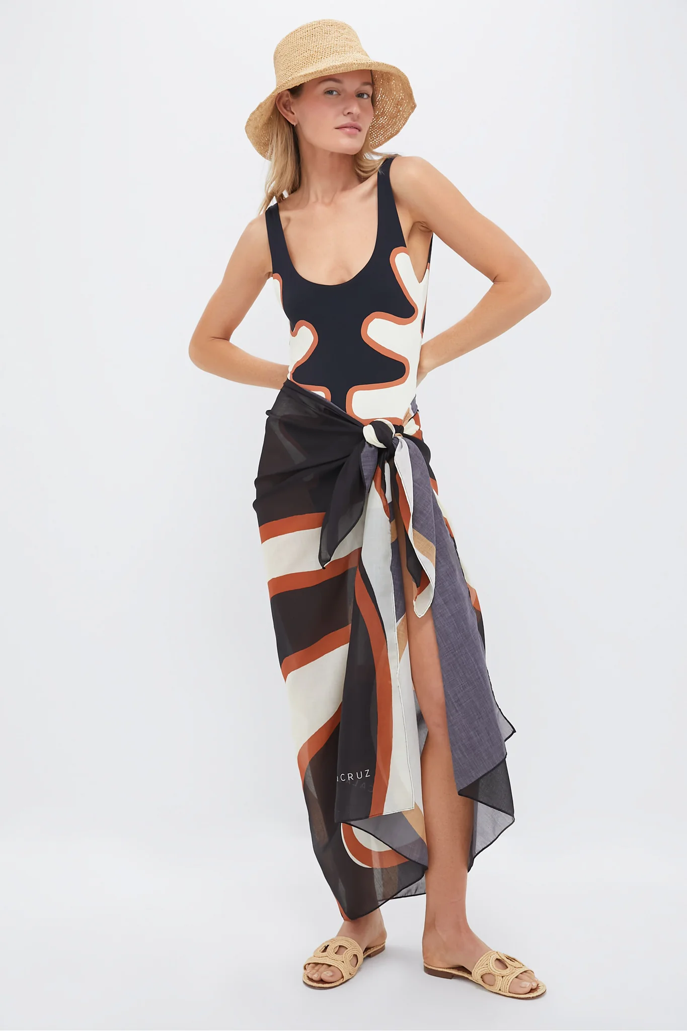 Preco Black and White Franca One Piece - Image 2