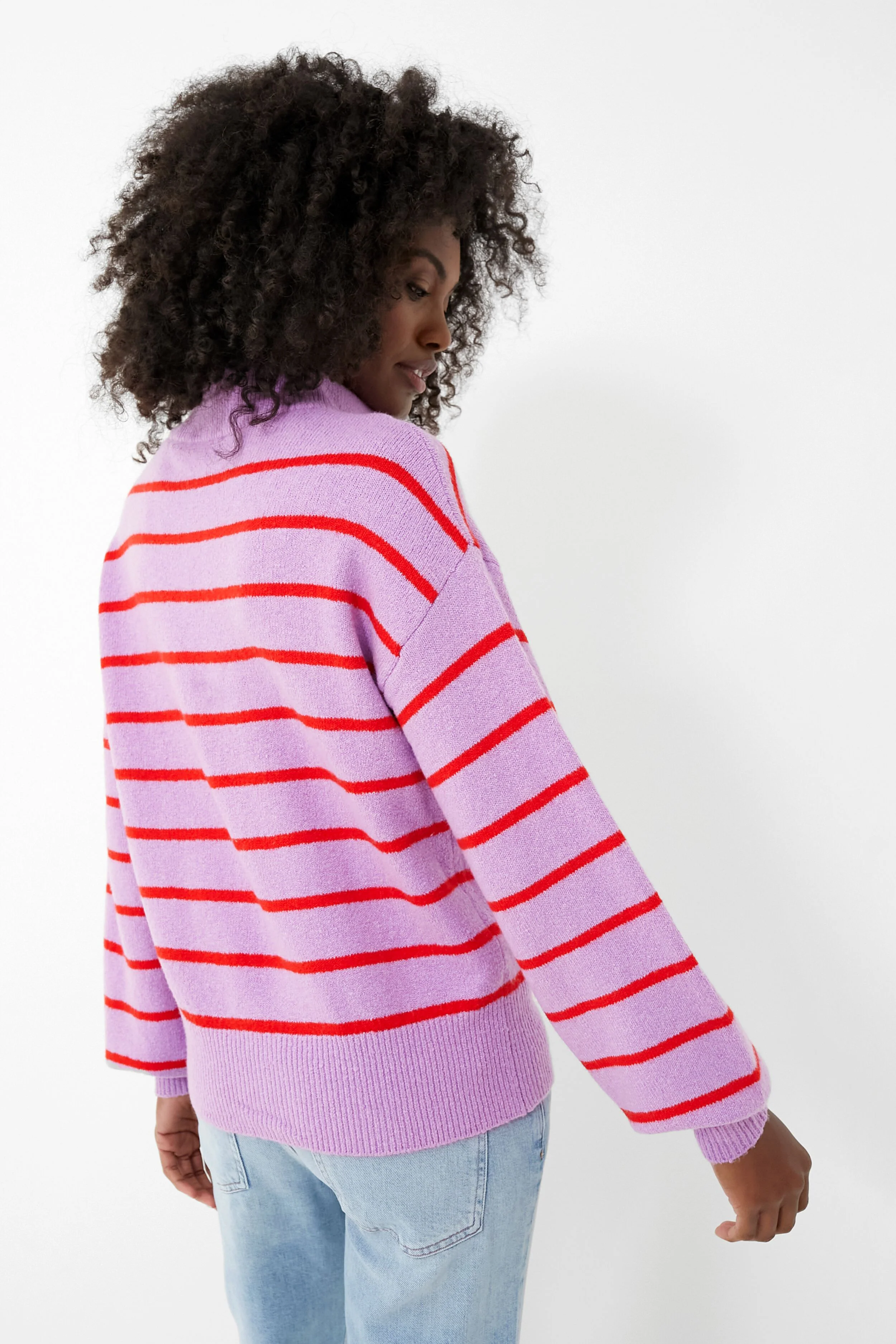 Purple Striped Quarter Zip - Image 4