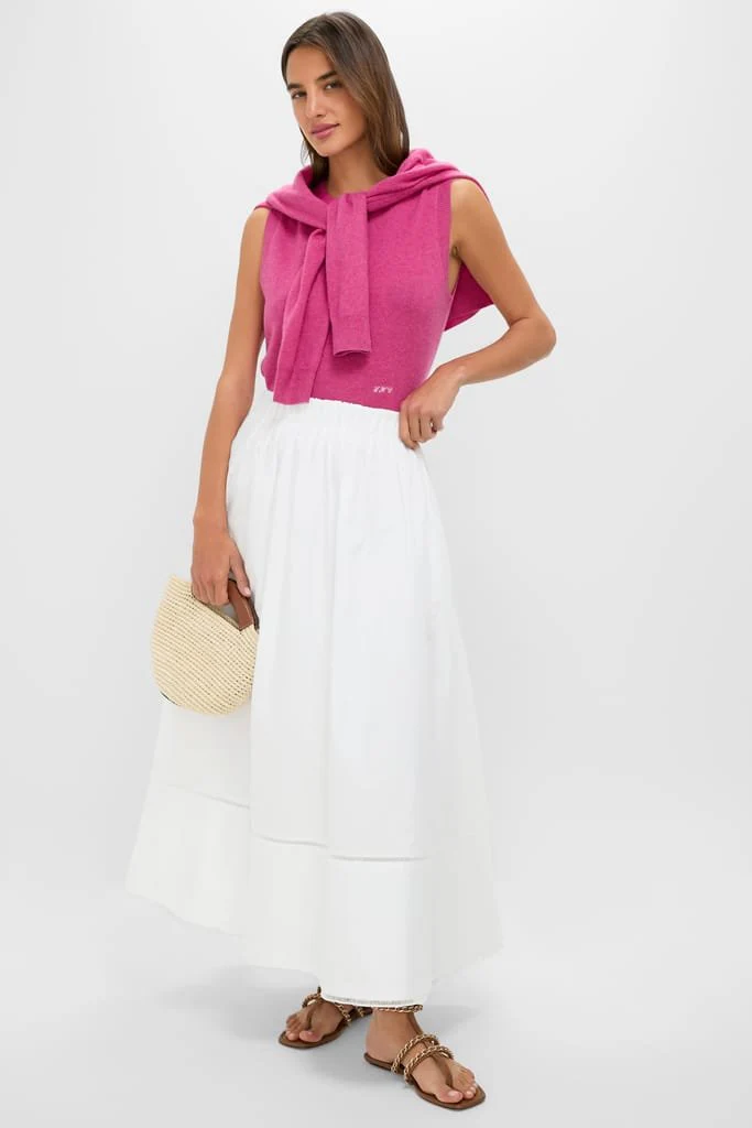 Raspberry Cashmere Sleeveless Ava Shell - Image 2