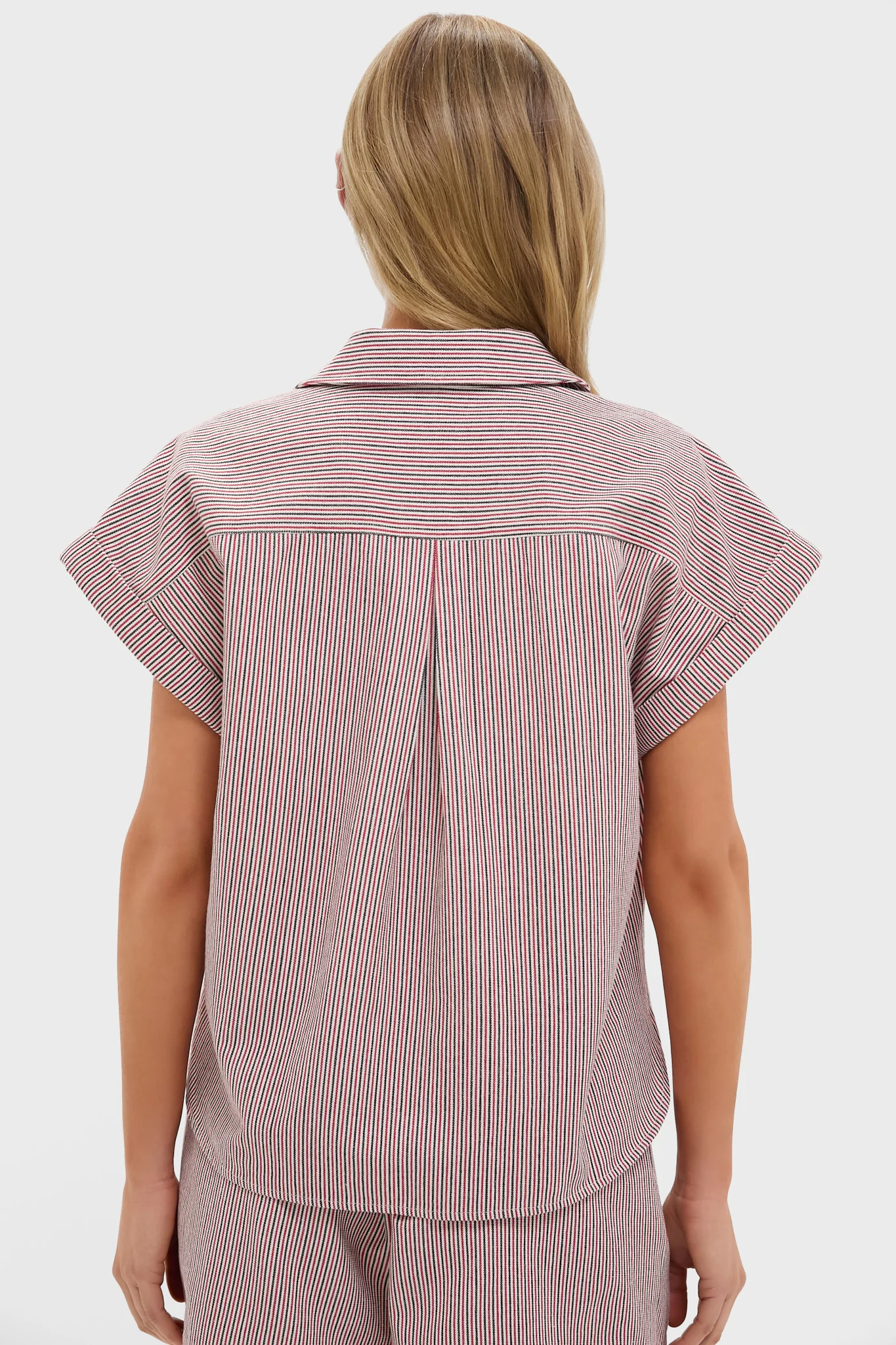Red and Blue Stripe Scottie Shirt - Image 5