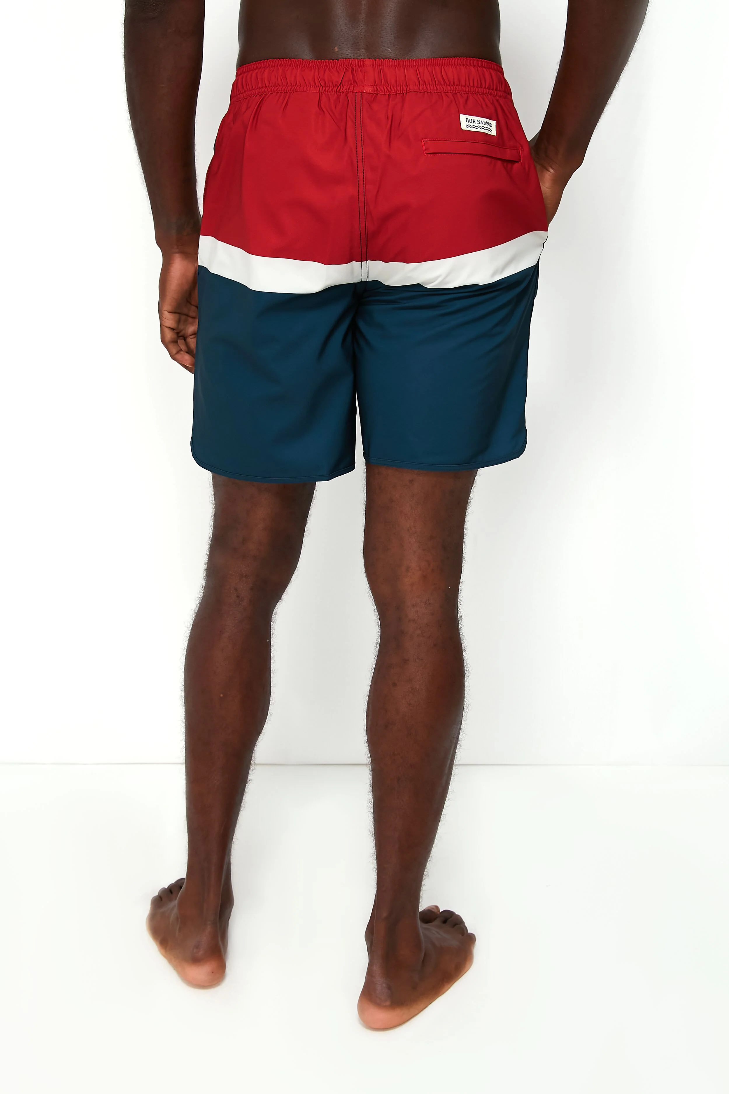 Red Colorblock Anchor Trunks - Image 4
