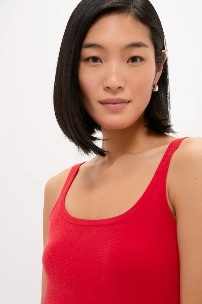 Red Knit Barrington Dress - Image 5