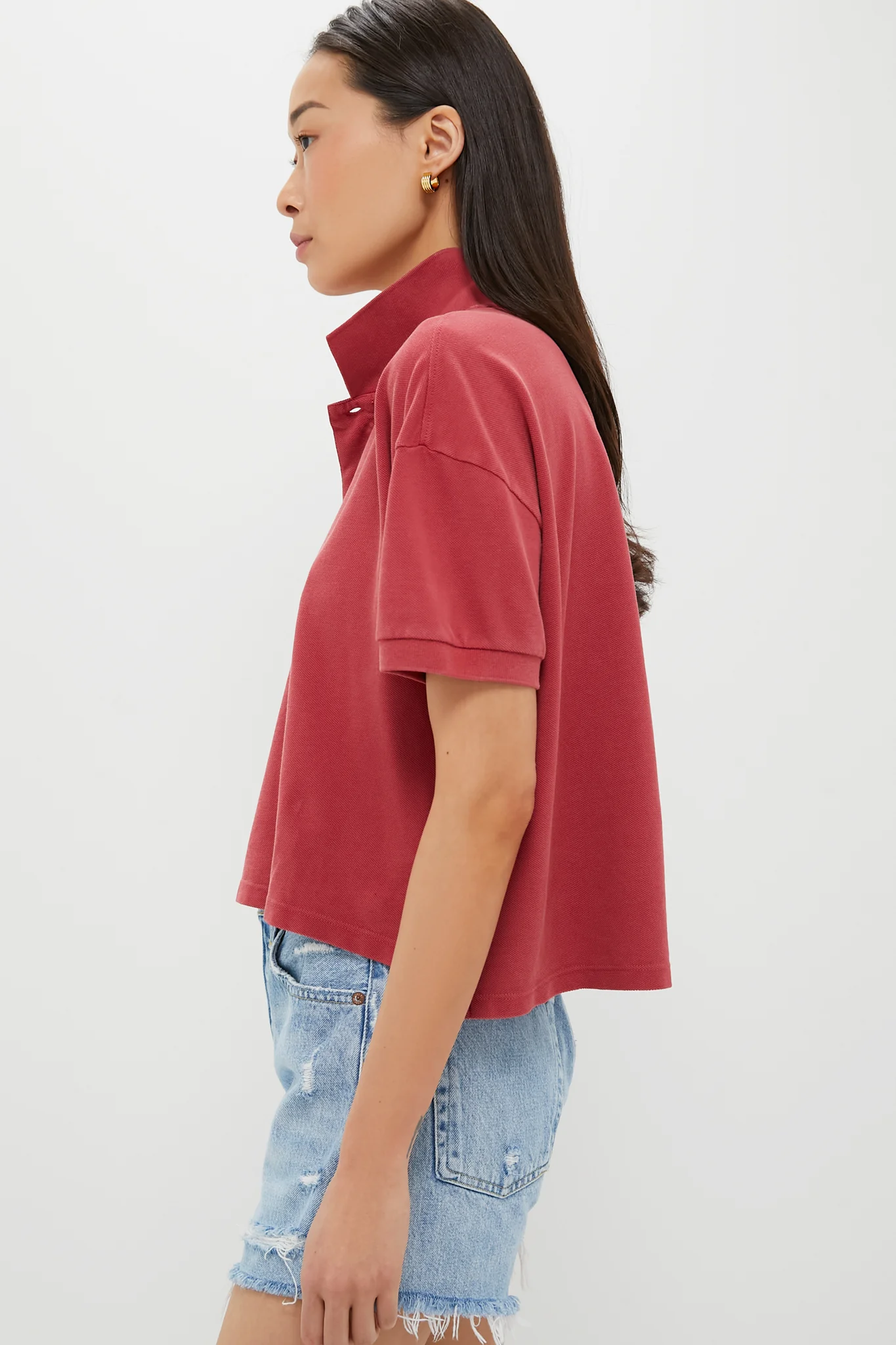 Red Pique Holmes Boyfriend Polo - Image 3