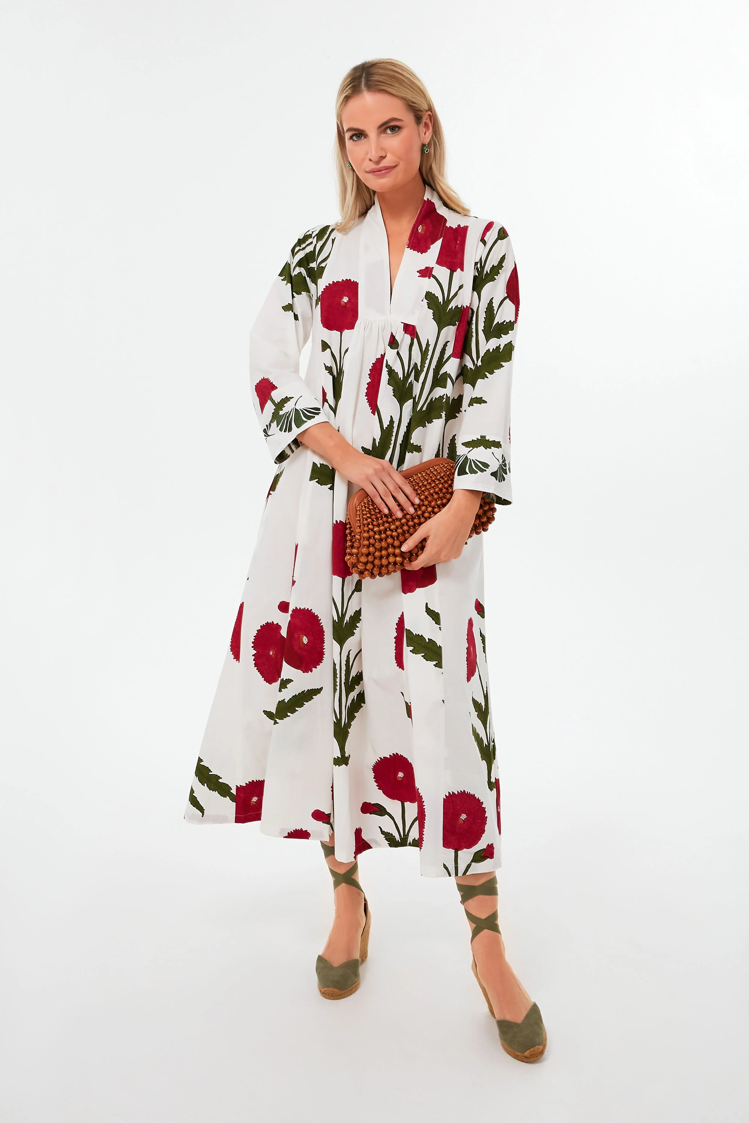 Red Poppy Krait Kaftan - Image 2
