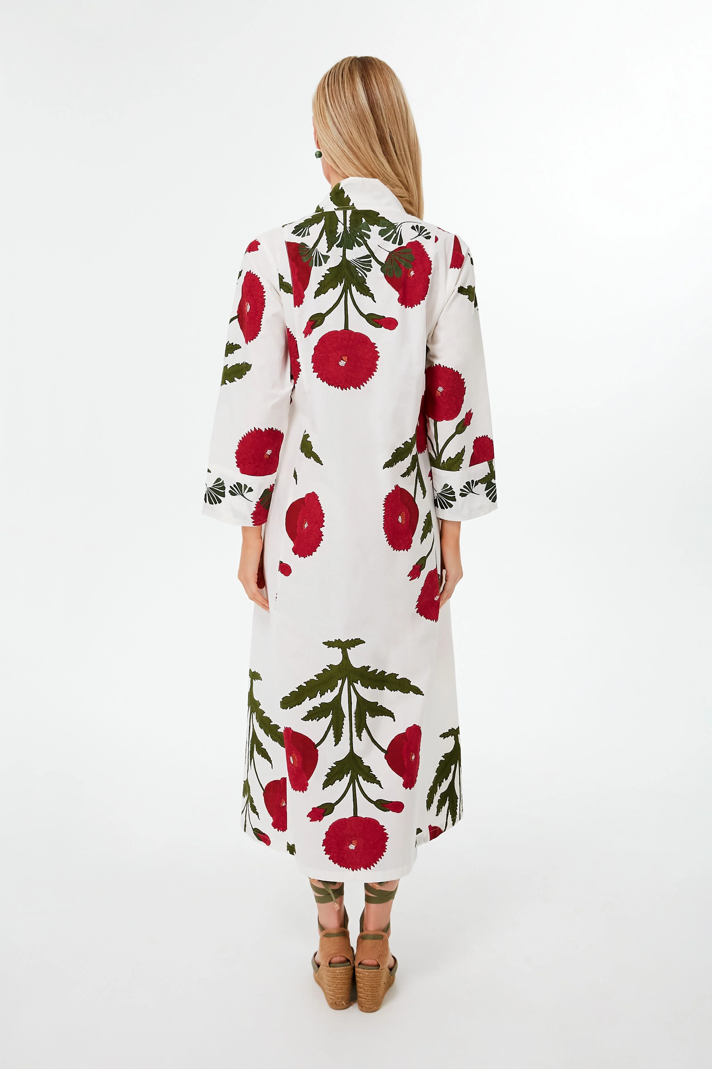 Red Poppy Krait Kaftan - Image 4