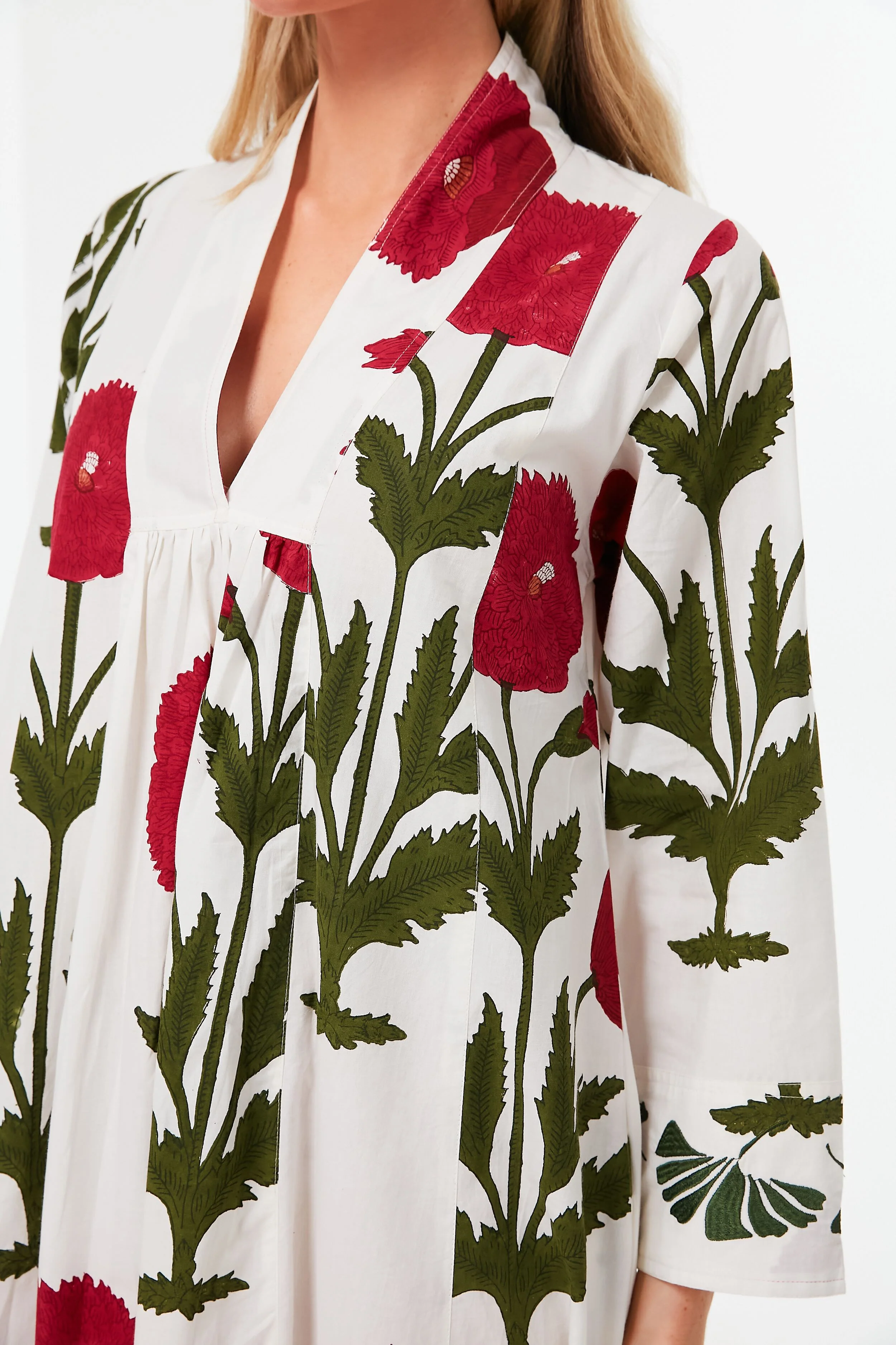 Red Poppy Krait Kaftan - Image 5