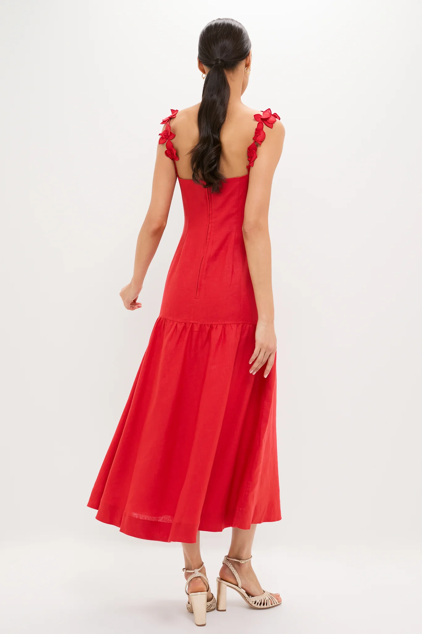 Red Ser Arte Embellished Maxi Dress - Image 5