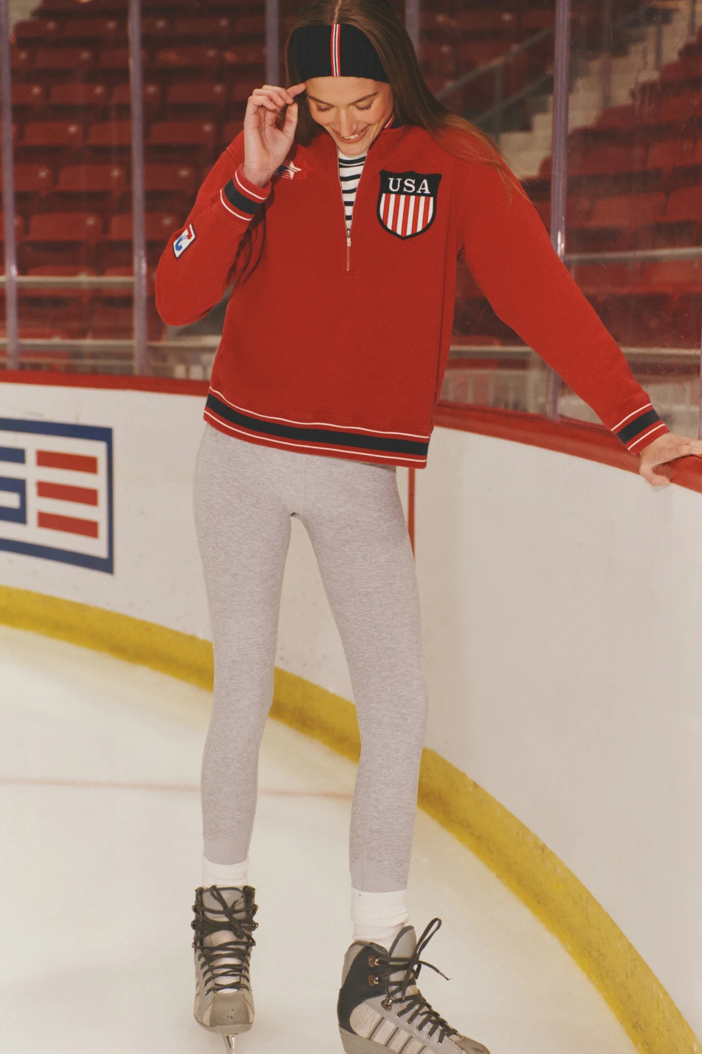 Red Shaun Quarter Zip