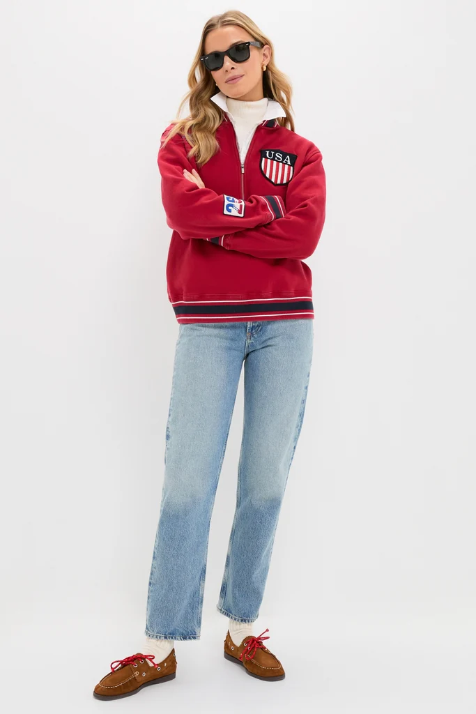 Red Shaun Quarter Zip - Image 3