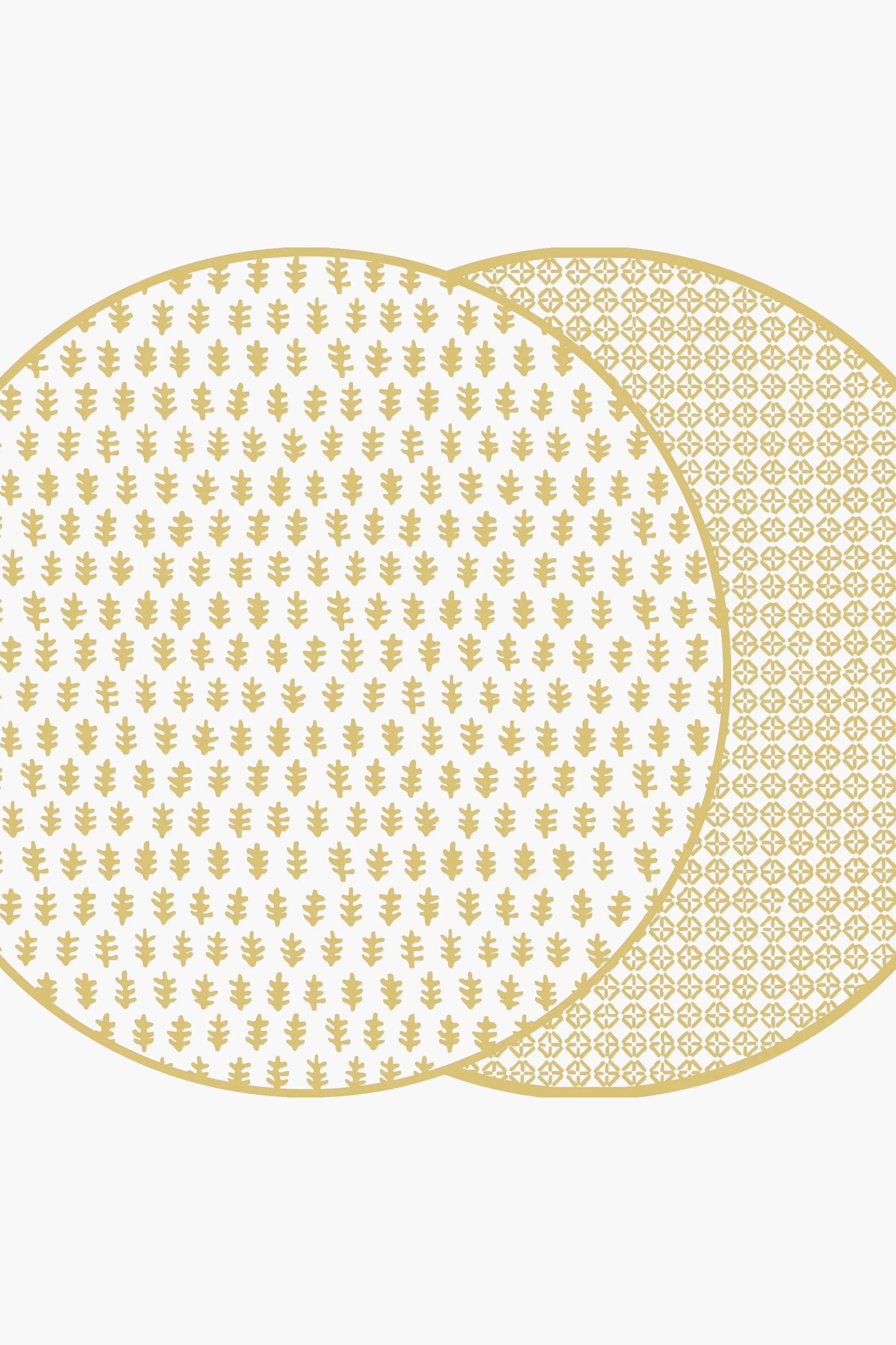 Reversible Wheat Raj and Jaipur Placemats Set of 2 - Image 2