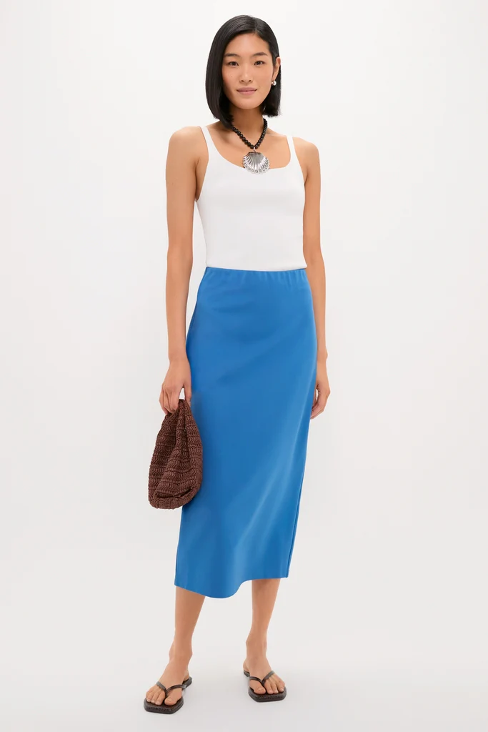 Riverside Blue Maggie Midi Skirt - Image 2