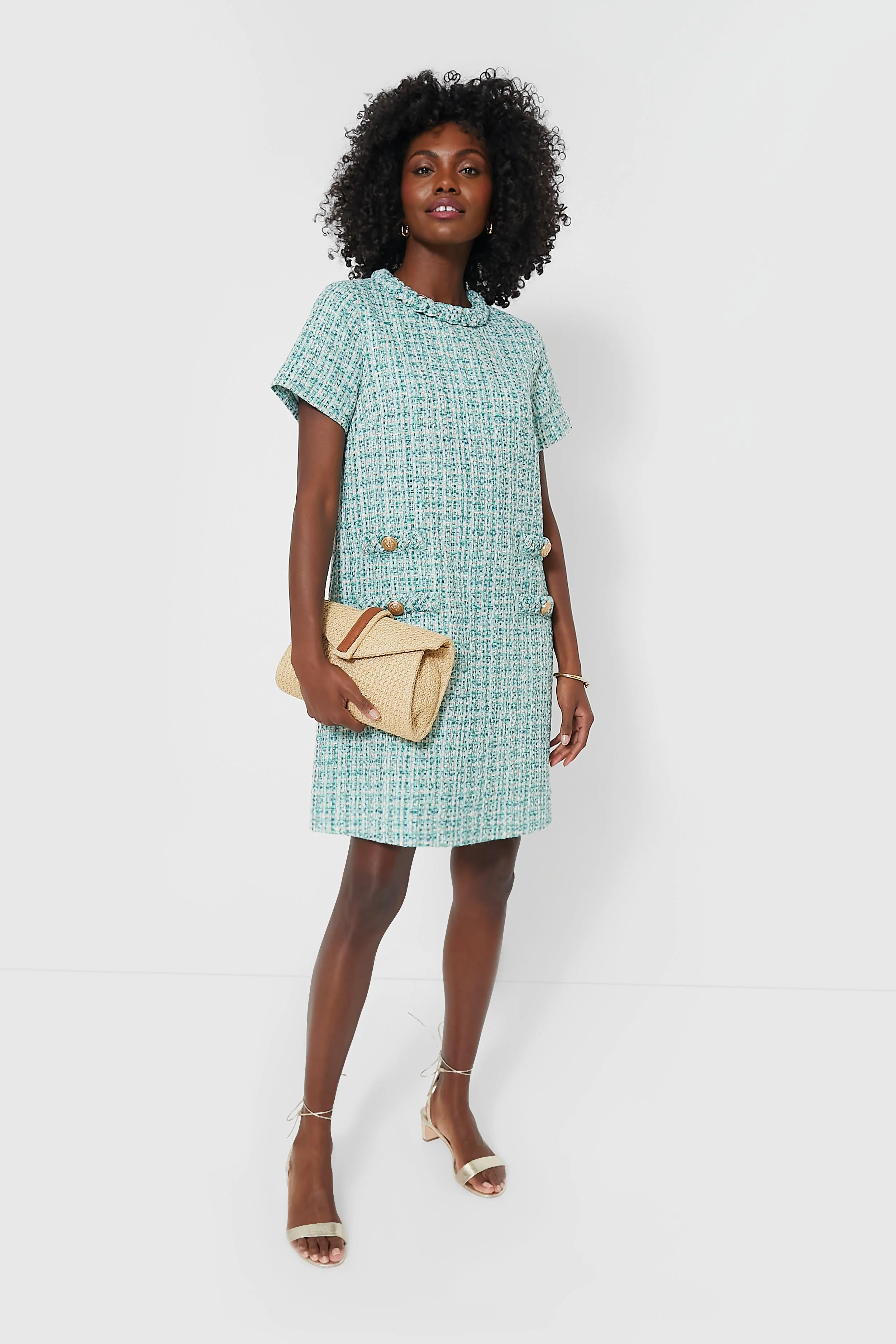 Rowen Raffia Envelope Clutch - Image 2