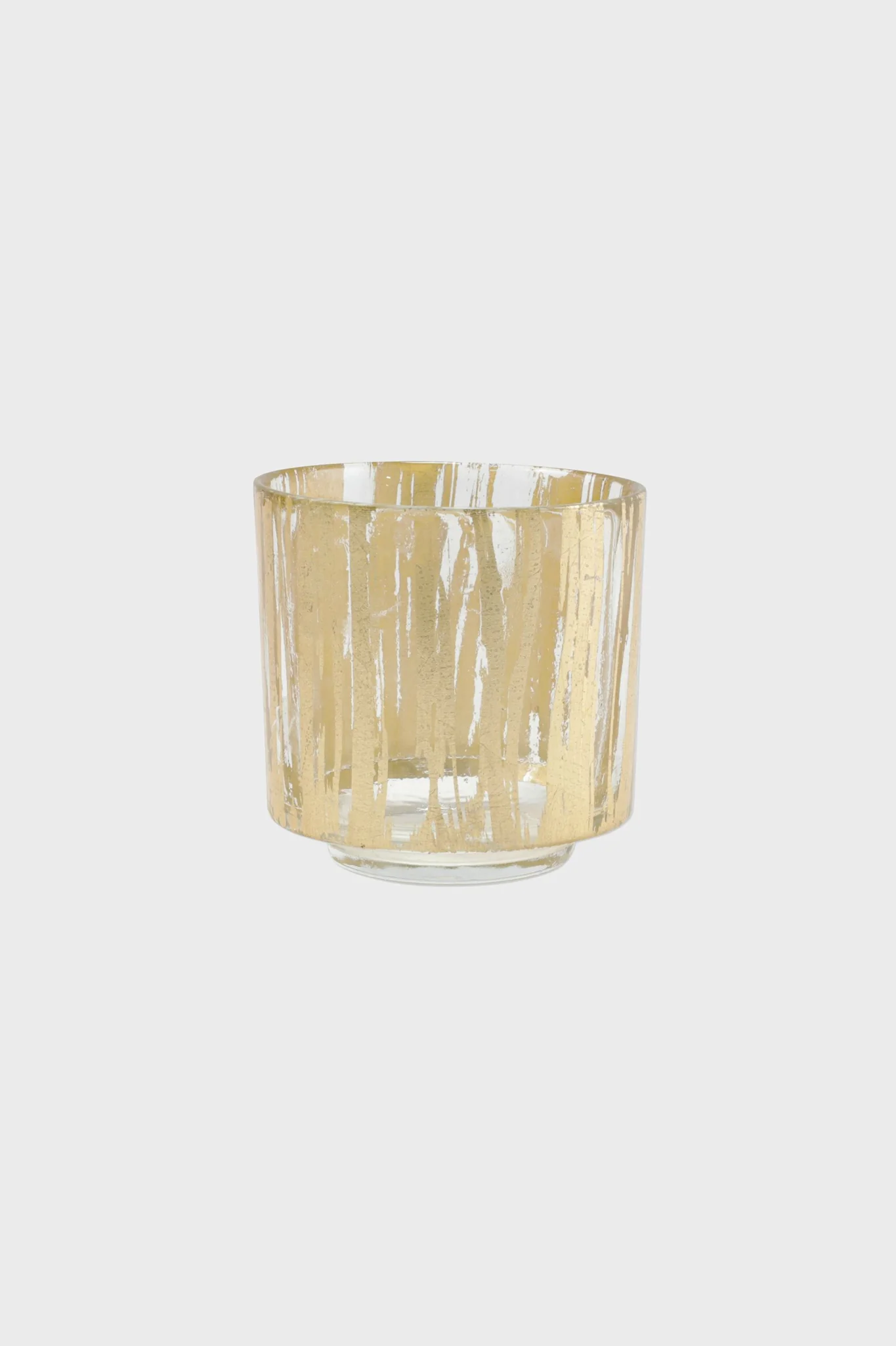 Rufolo Glass Gold Brushstroke Votive - Image 2