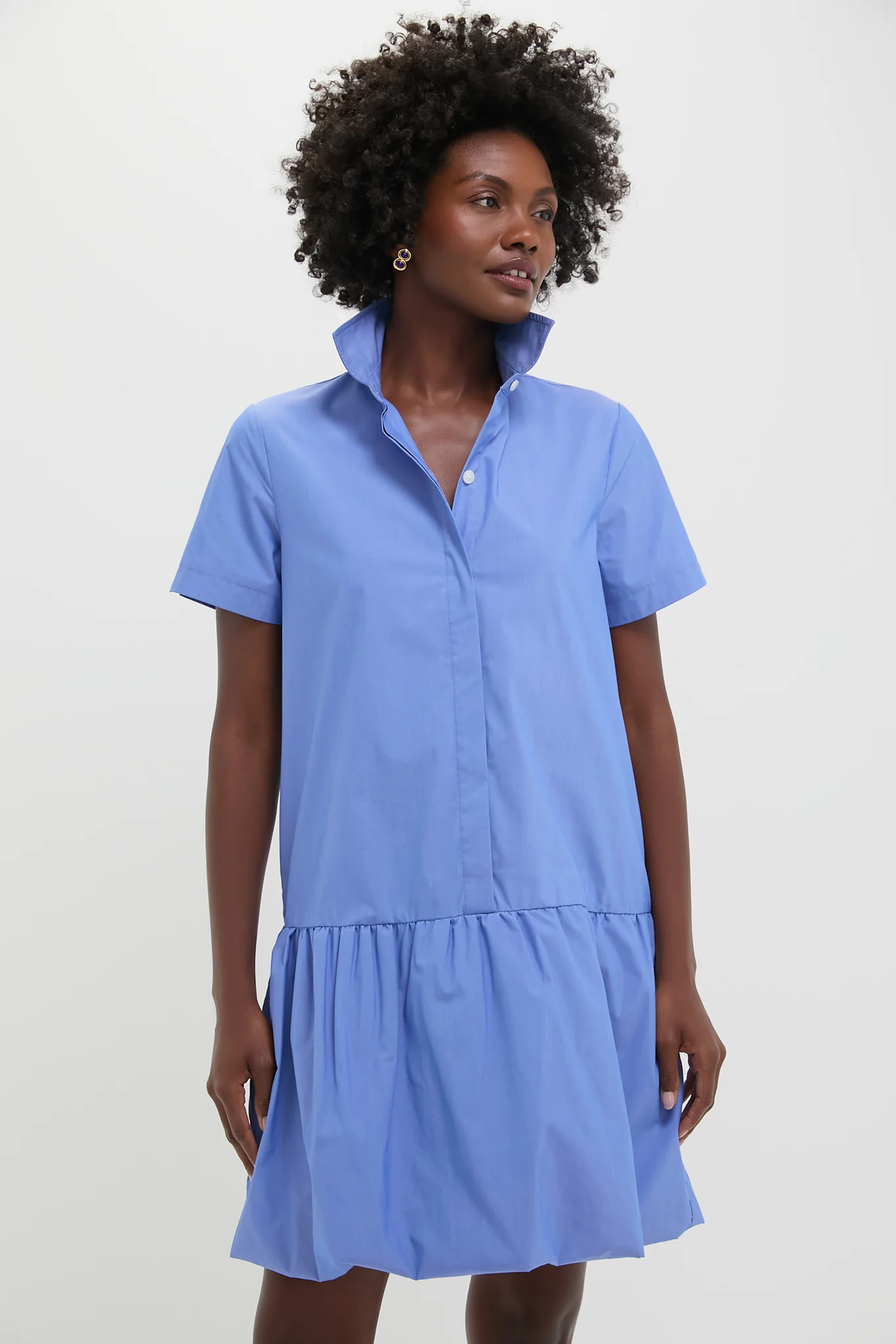 Sail Blue Martine Bubble Mini Dress - Image 2