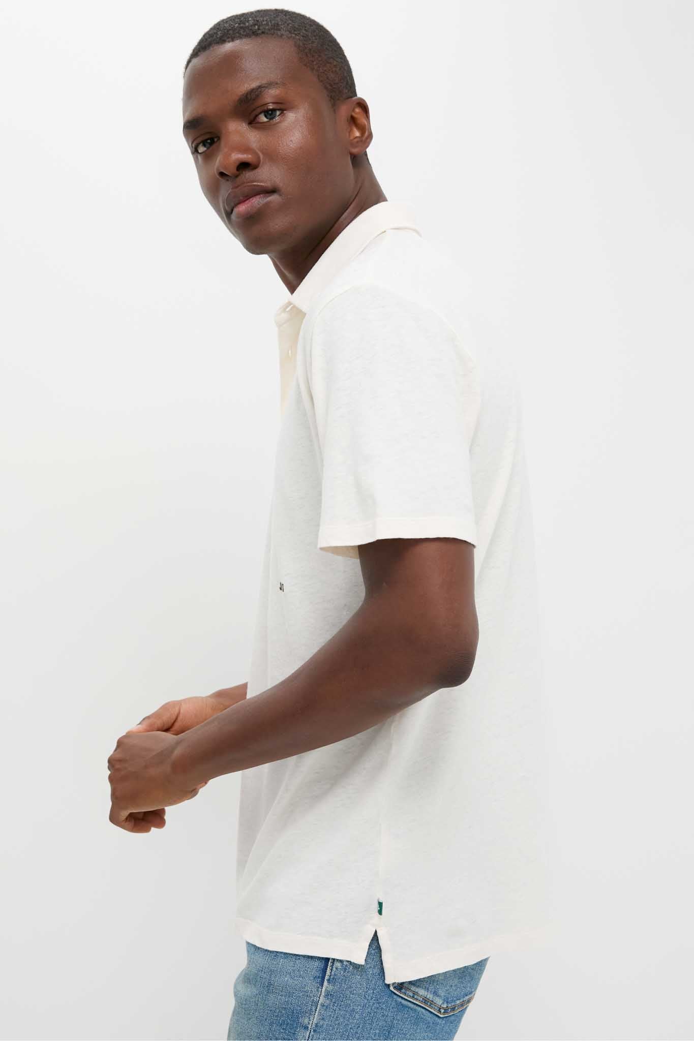 Sand Drift Linen Polo - Image 3
