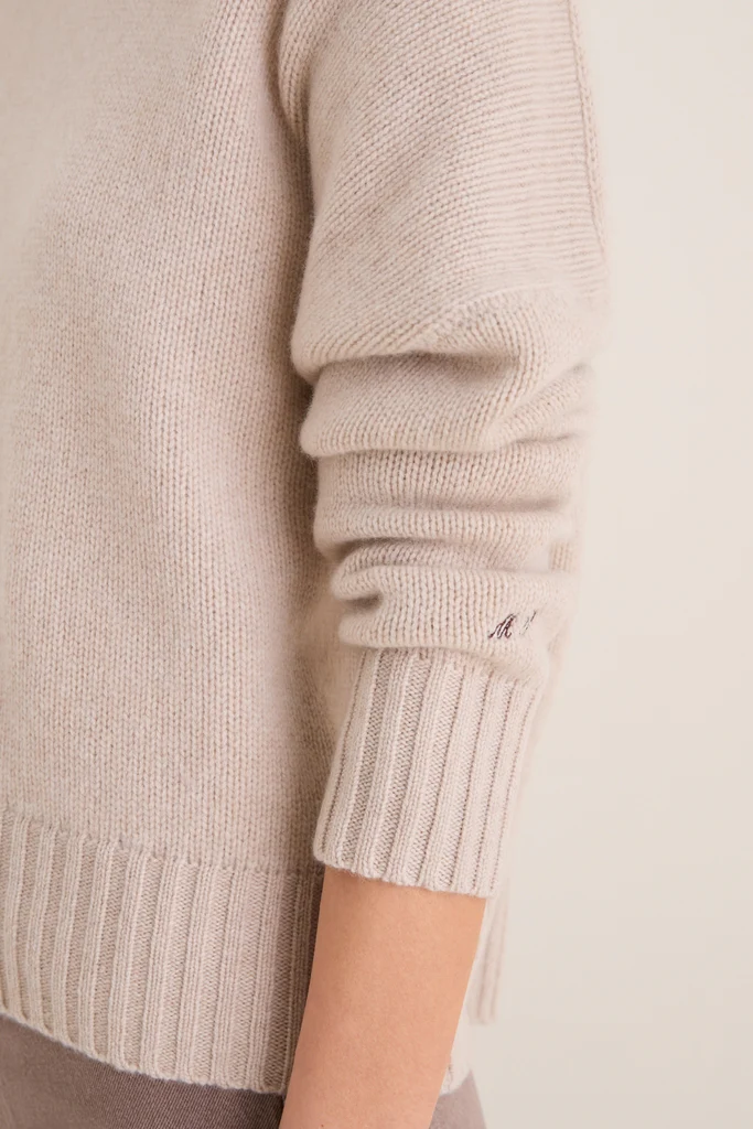 Sandstone Cashmere Henri Crewneck - Image 5