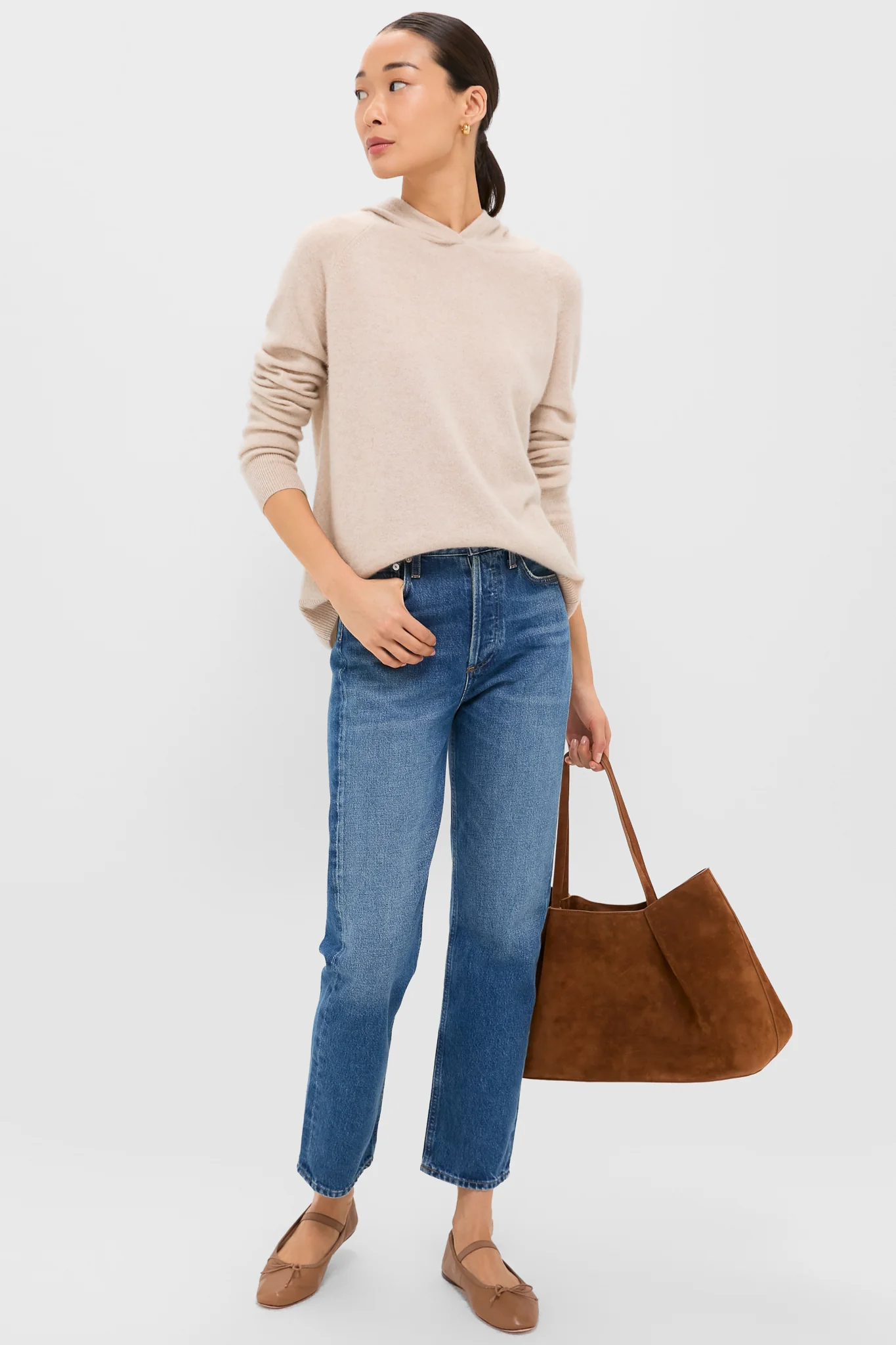 Sandstone Cashmere Jane Hoodie - Image 2