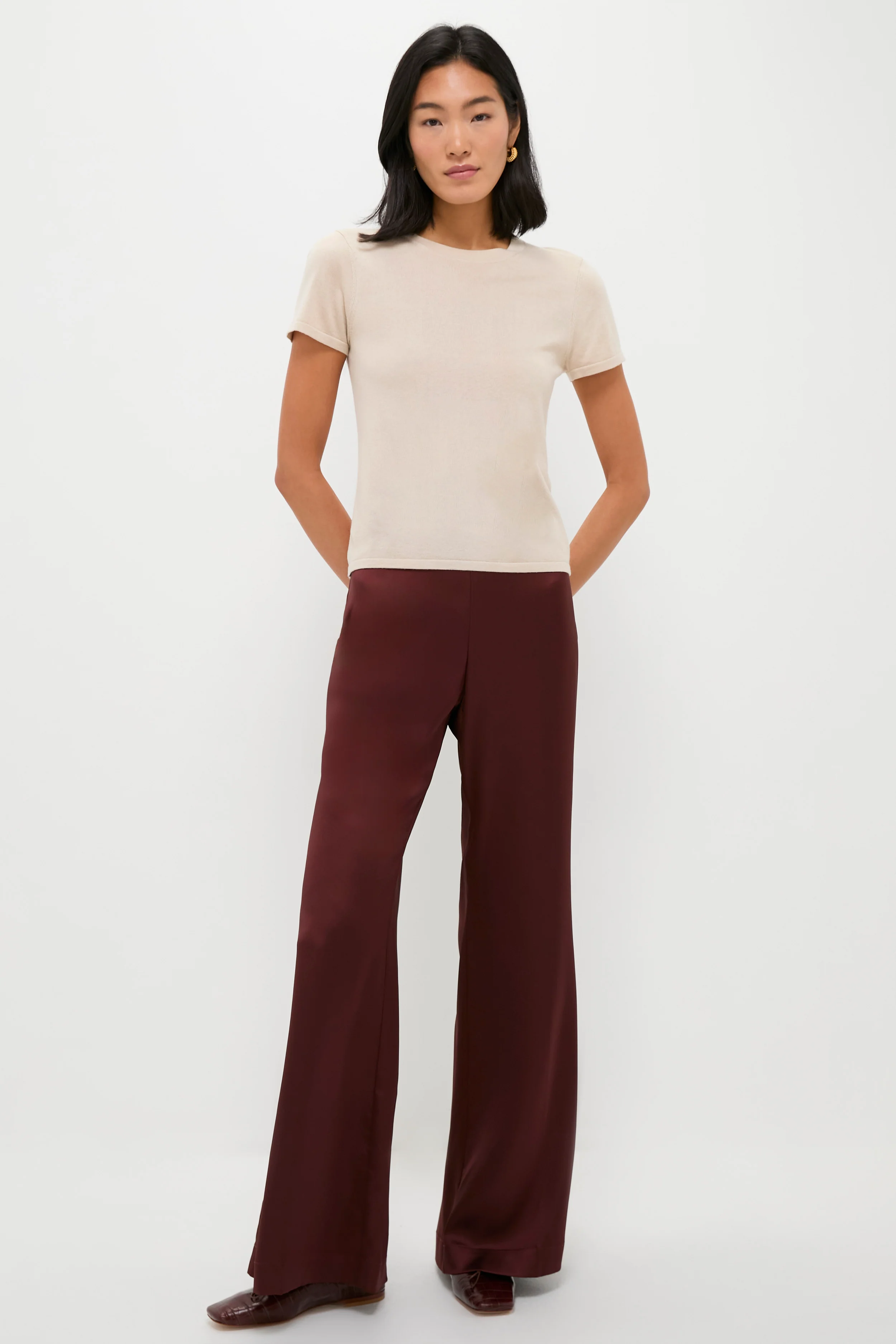 Sandstone Cashmere Silk Katie Tee - Image 5