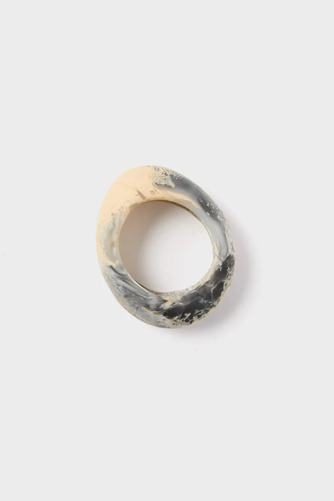 Sandy Pearl Rock Medium Bangle