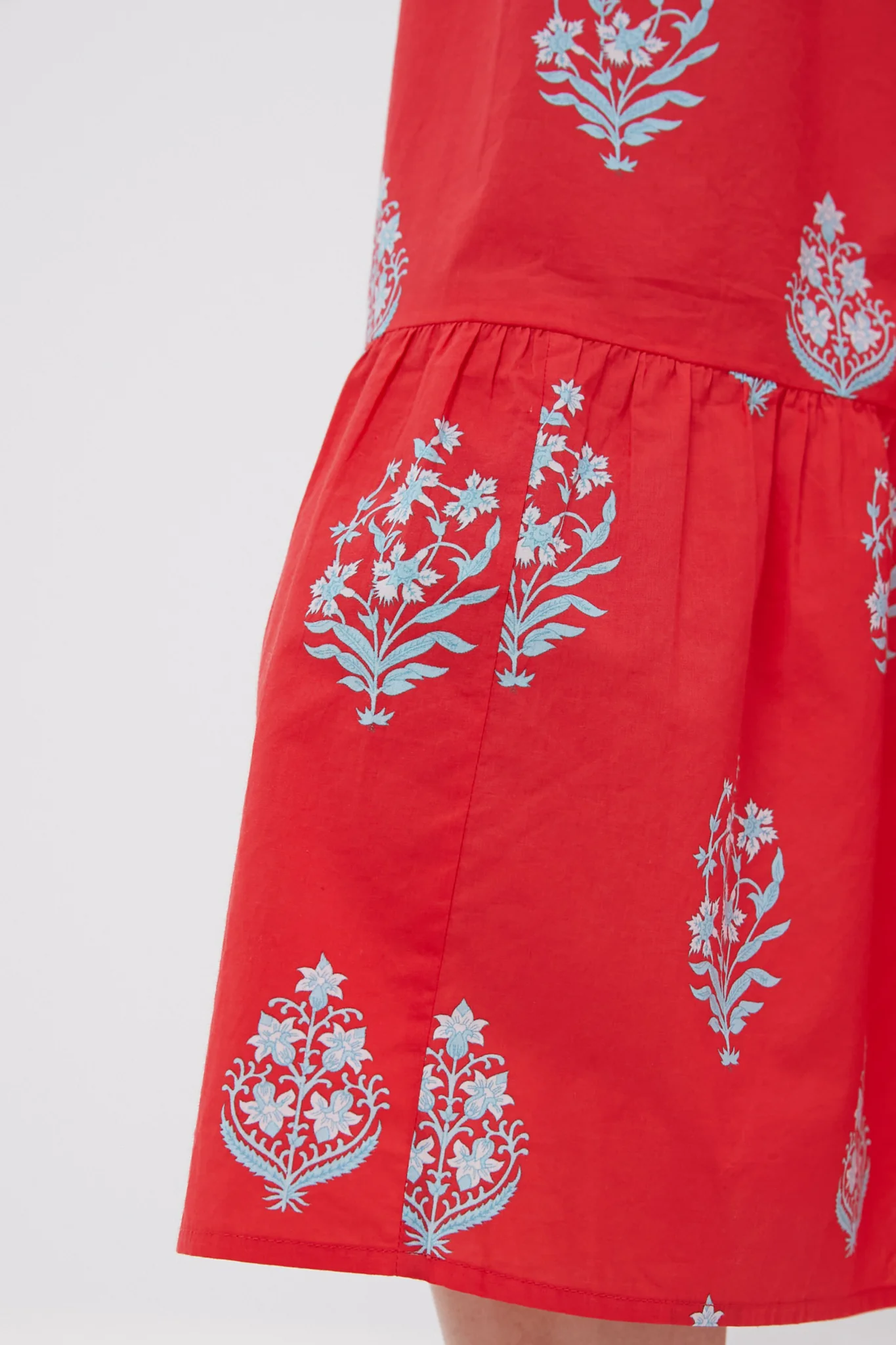 Scarlet Bouquet Blockprint Salty Paloma Caftan - Image 5