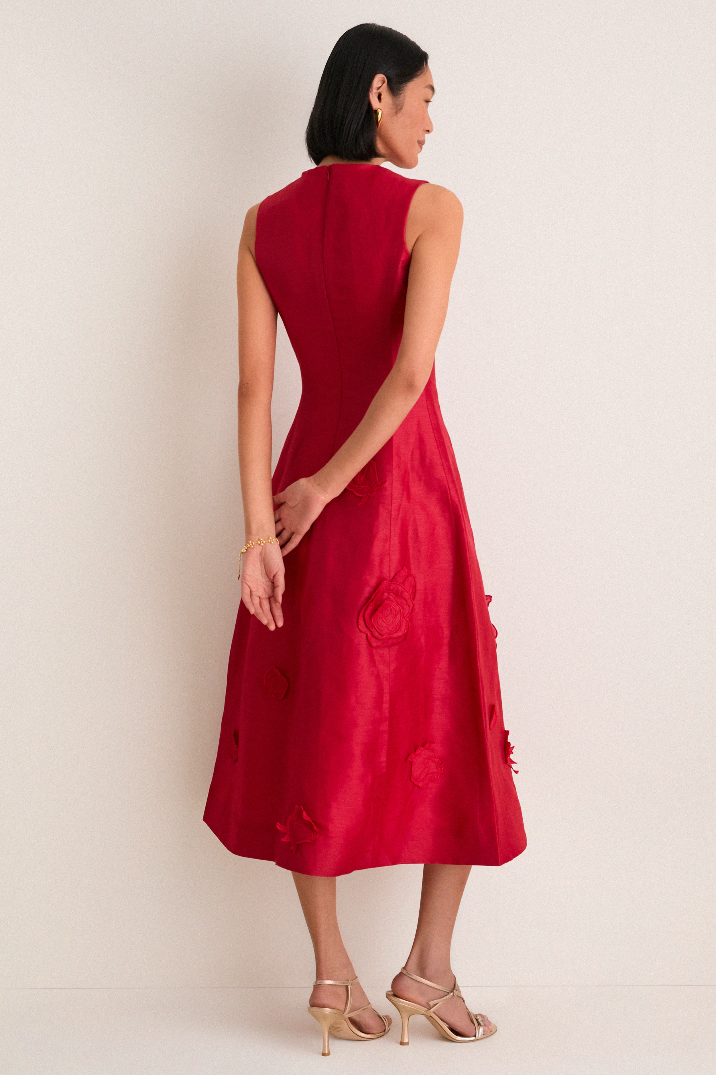 Scarlet Cleo Applique Midi Dress - Image 4