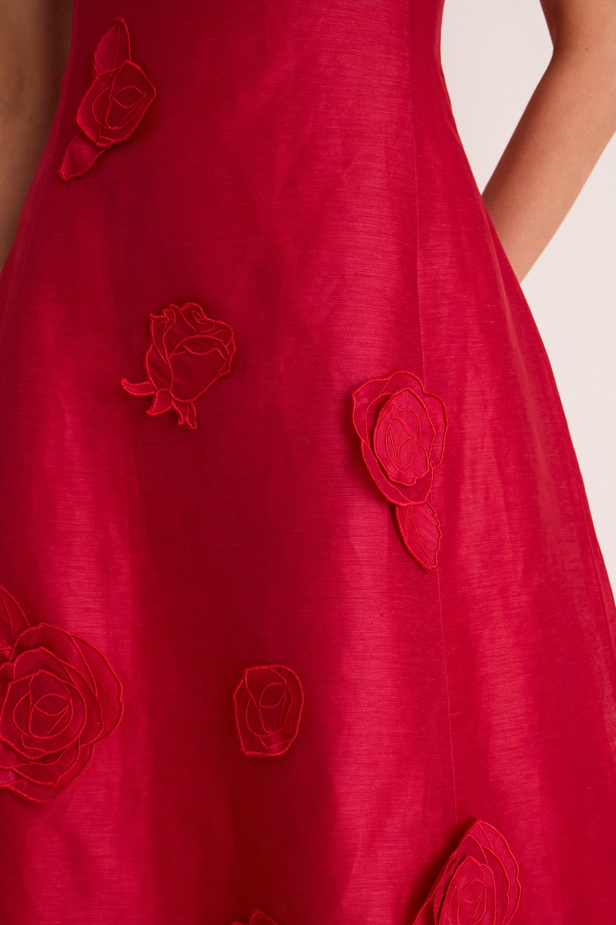 Scarlet Cleo Applique Midi Dress - Image 5