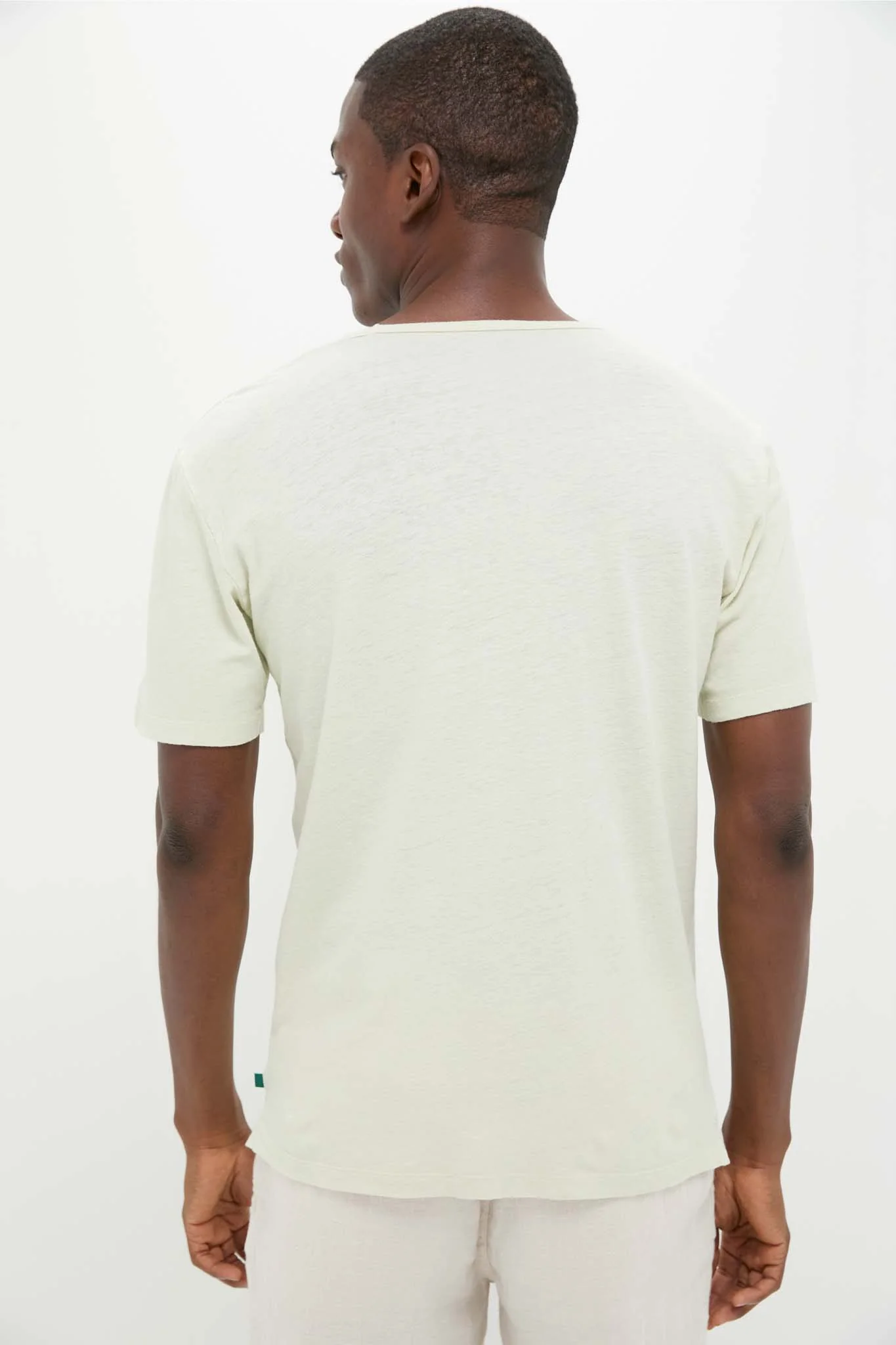Sea Moss Drift Linen Tee - Image 5