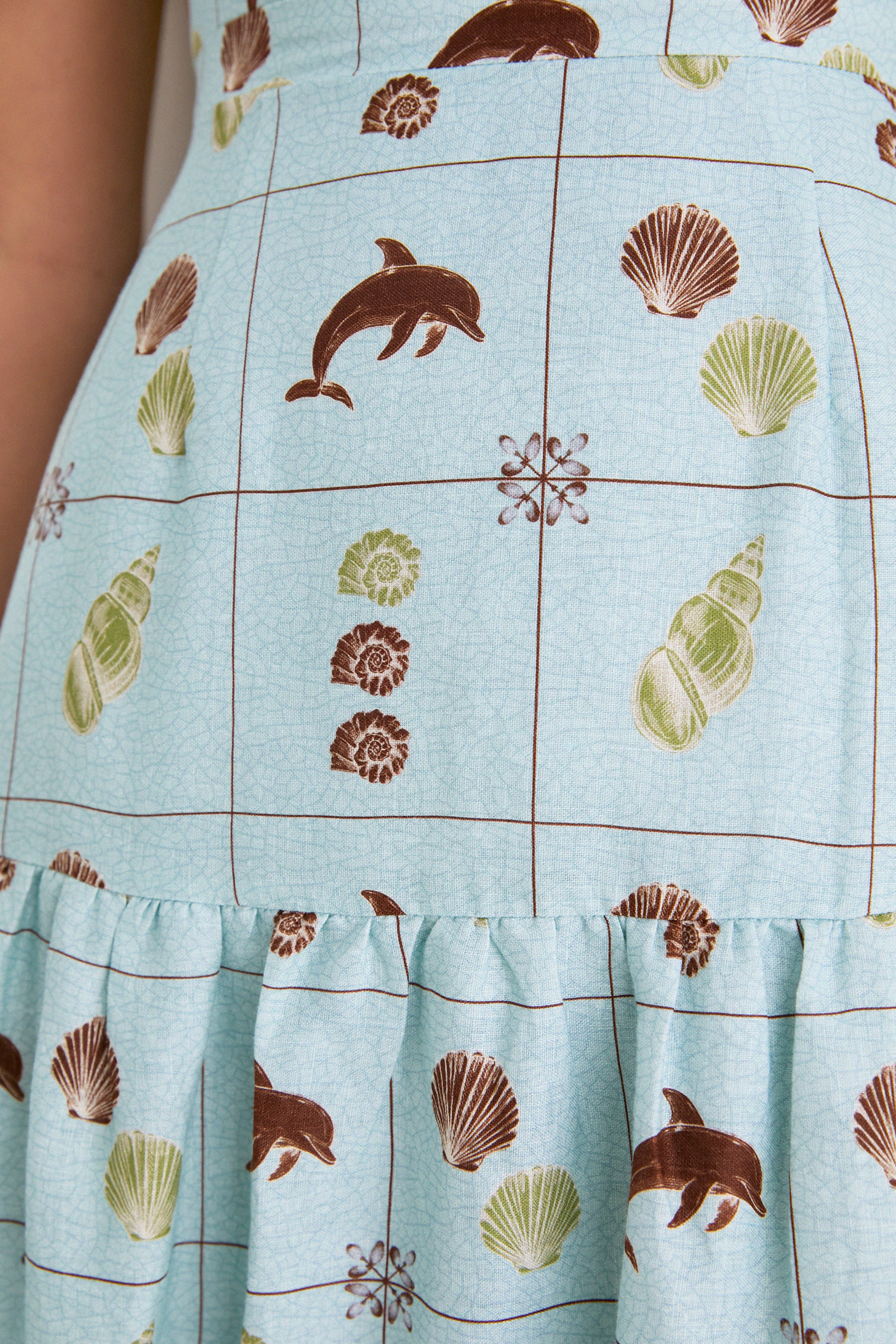 Seashell Tile Celine Maxi Dress - Image 6