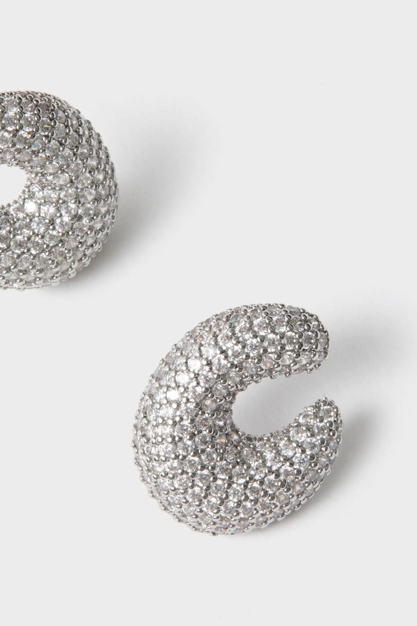 Silver Crystal Vera Earrings - Image 3