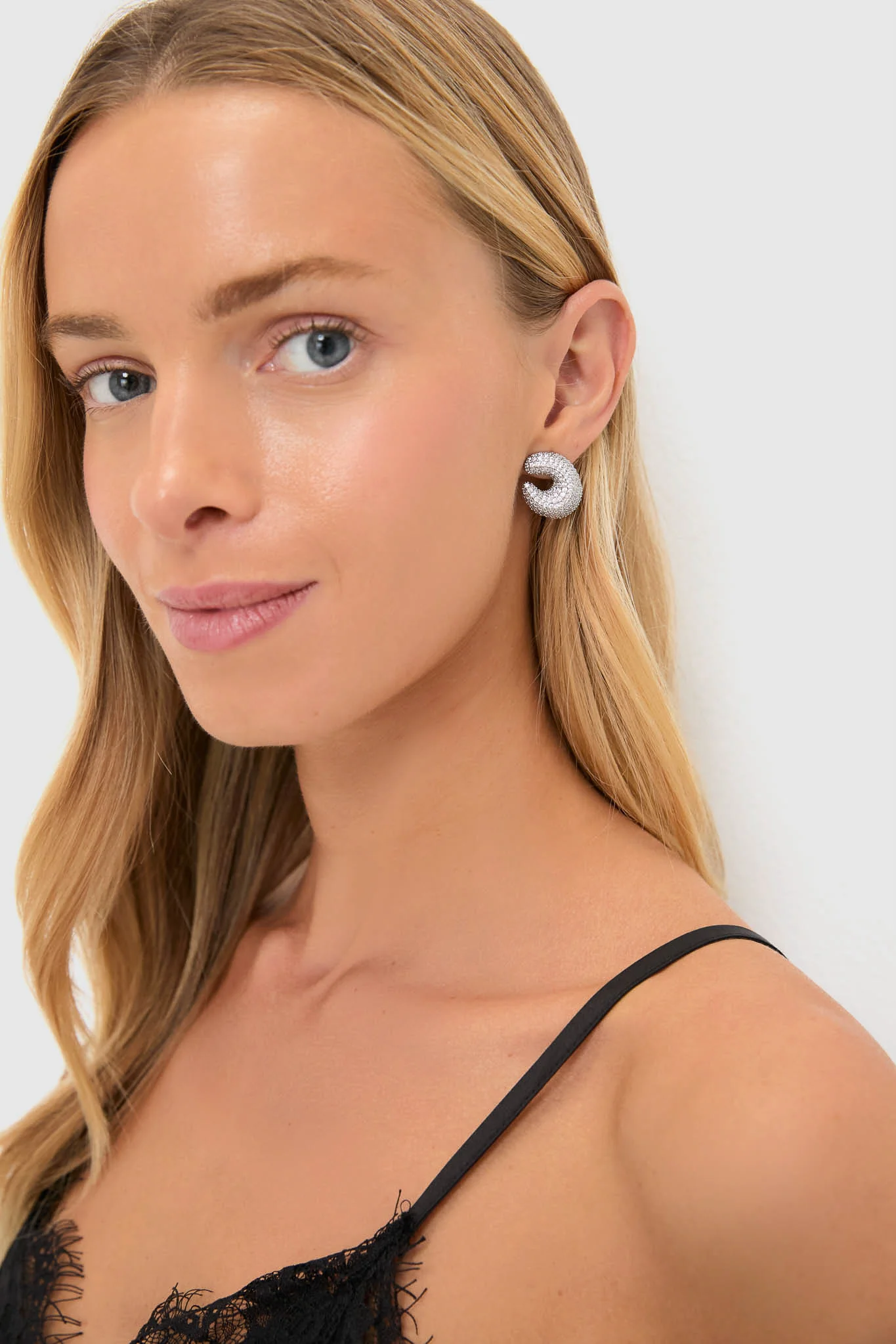 Silver Crystal Vera Earrings - Image 6