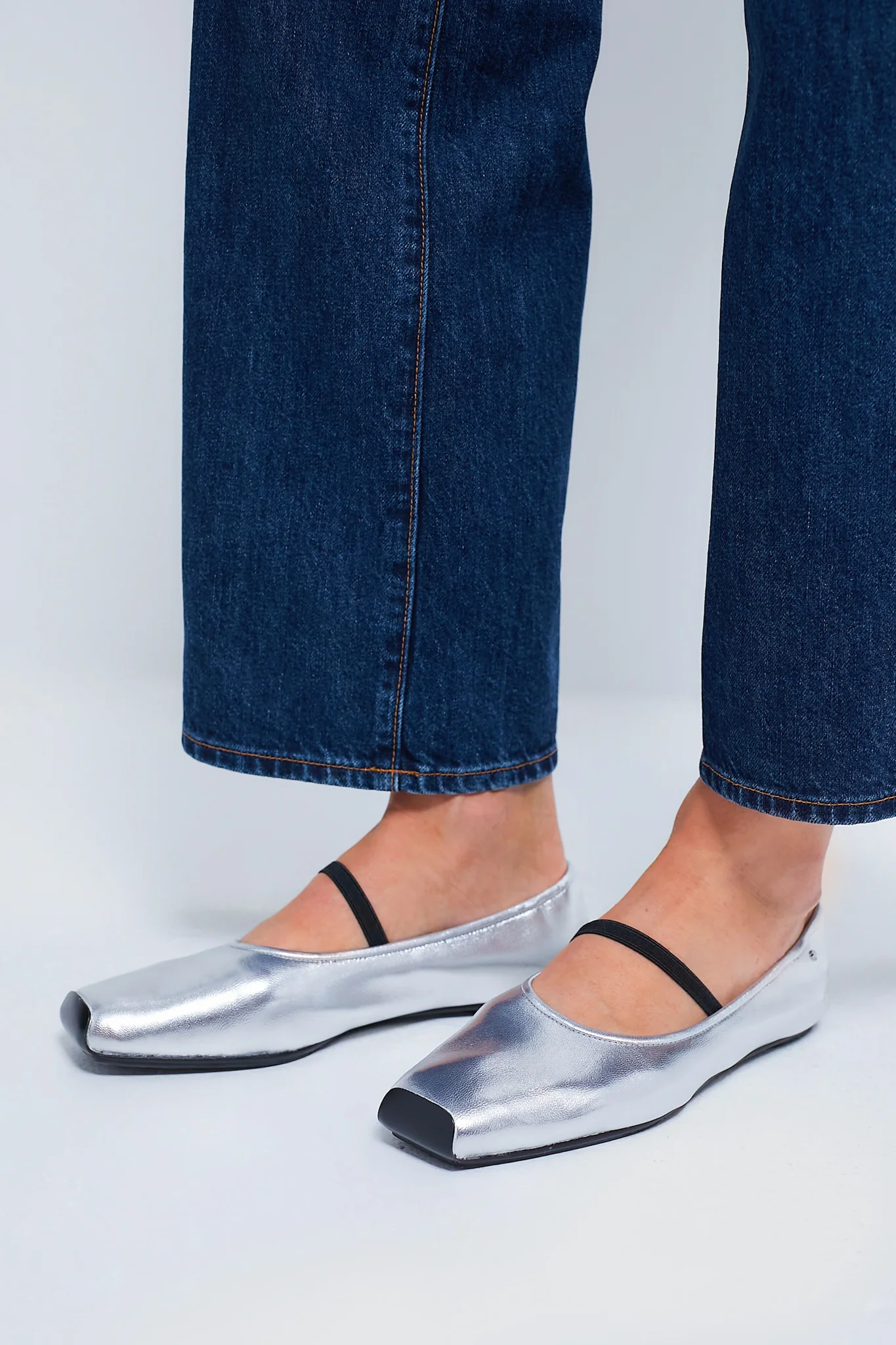 Tory Burch Silver Runway Ballet - Image 2