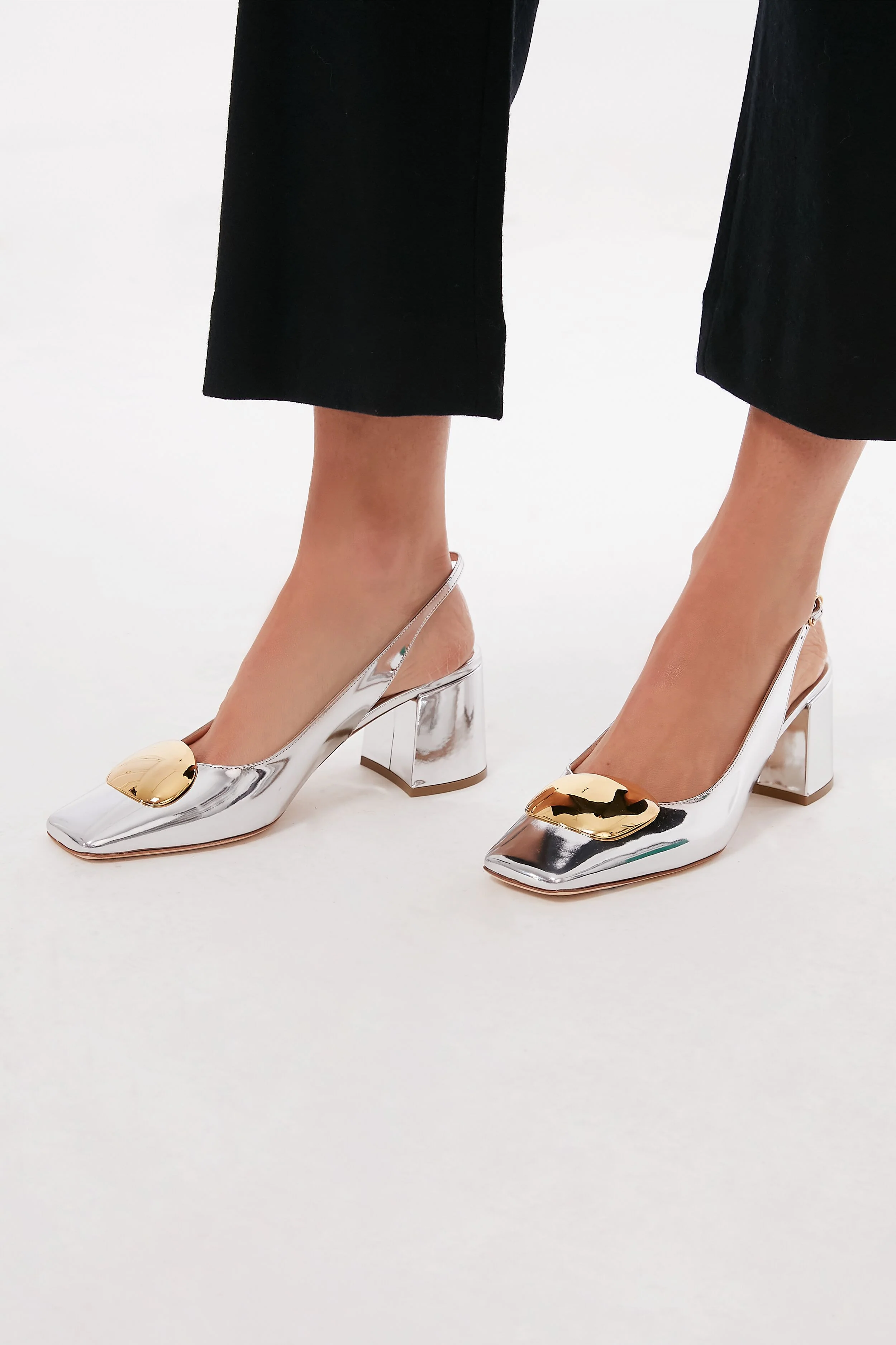 Silver Mirror Myola Heels - Image 2