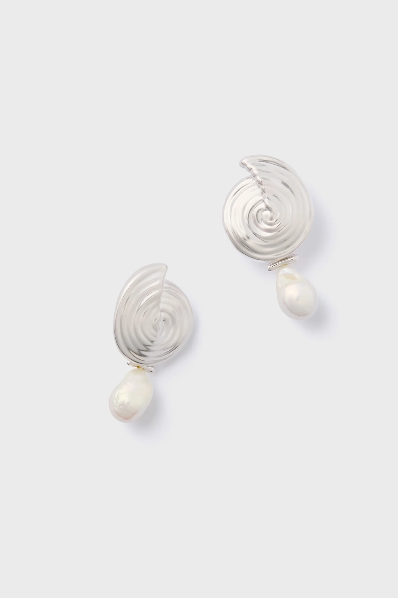 Silver Spiral Interchangeable Earrings