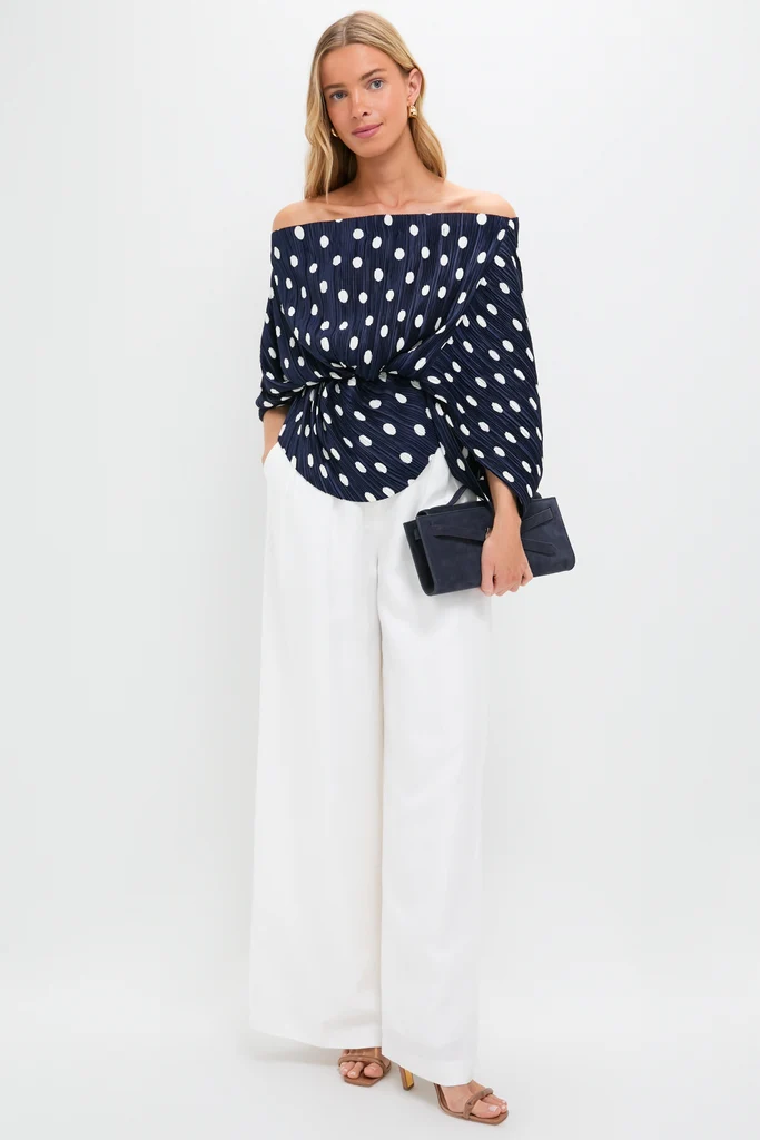 Small Dot Deep Lake Cami Top - Image 2