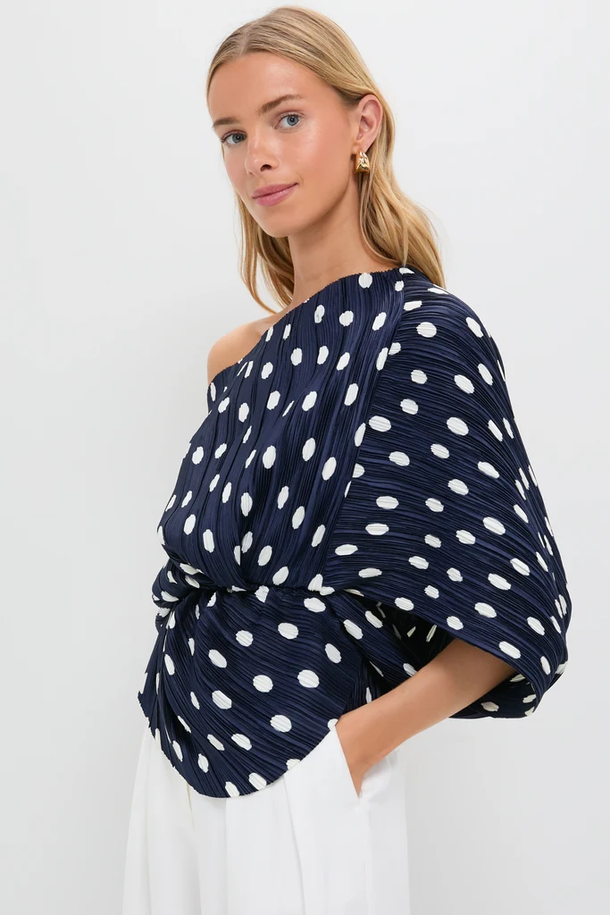 Small Dot Deep Lake Cami Top - Image 3