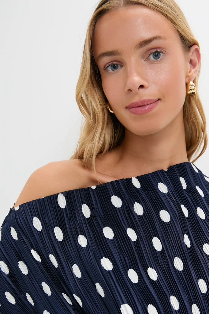 Small Dot Deep Lake Cami Top - Image 5