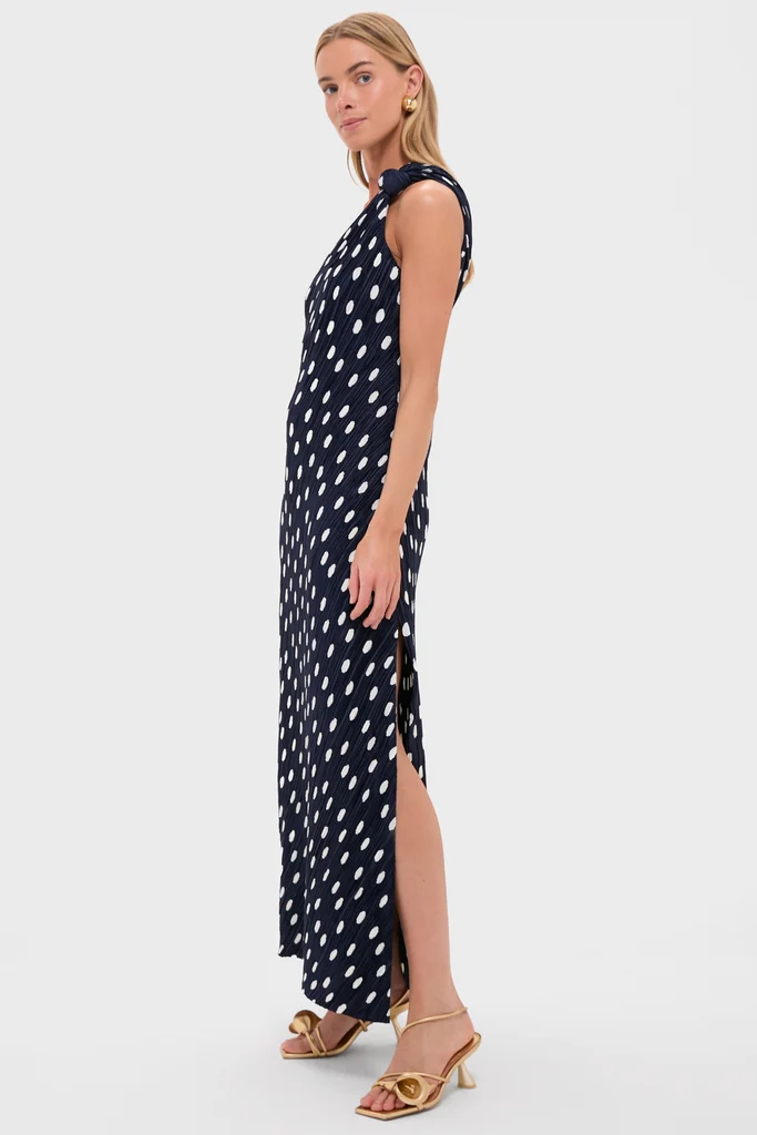 Small Dot Deep Lake Terre Dress - Image 4