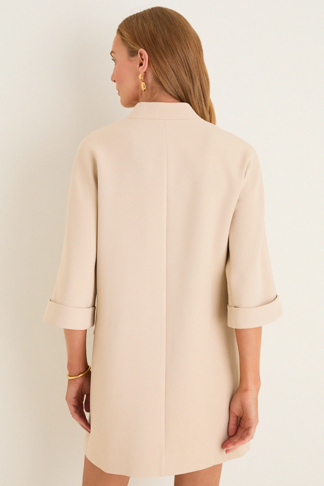 Stone Crepe Carolina Mini Dress - Image 4