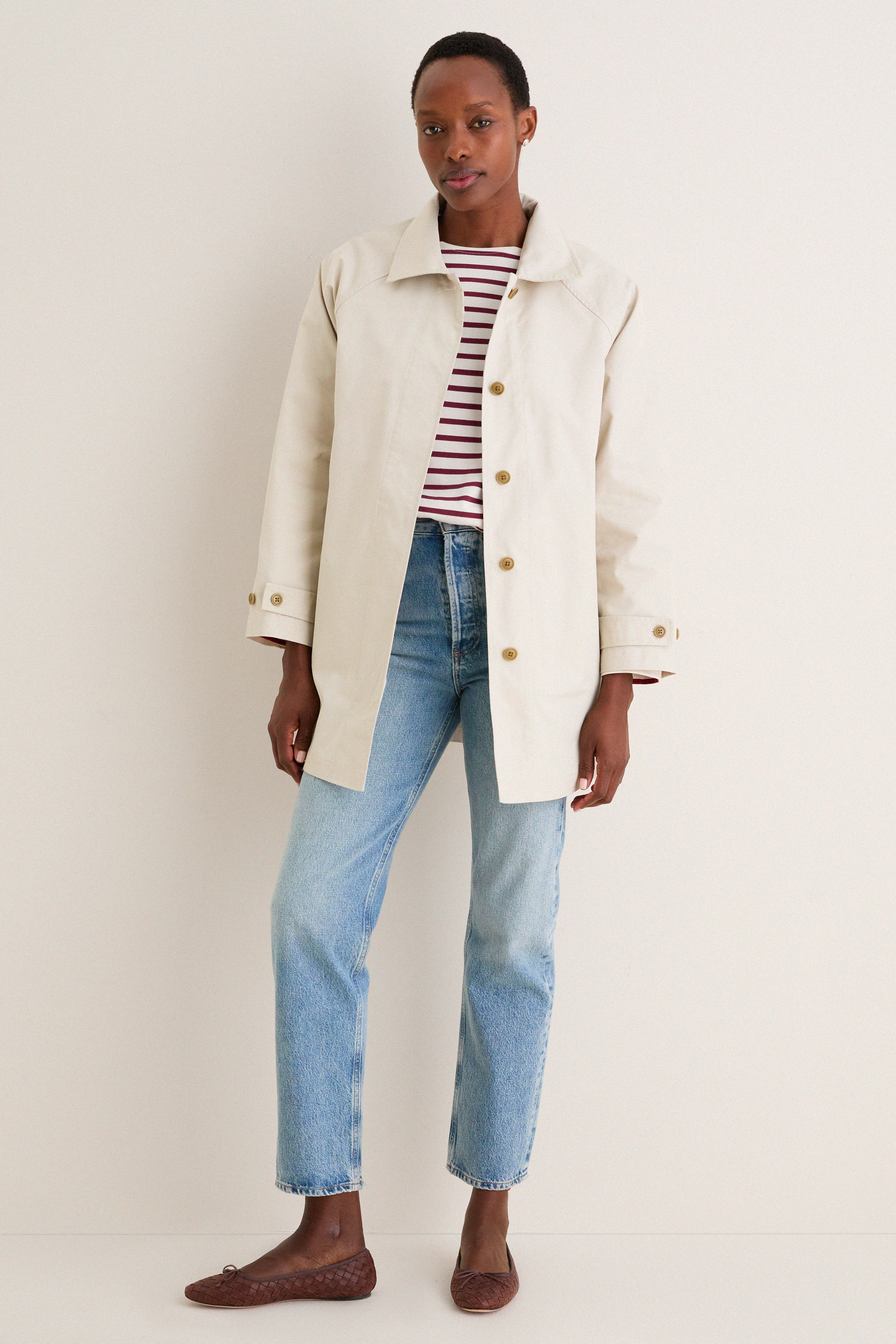 Stone Madeleine Trench in Cotton Blend - Image 6