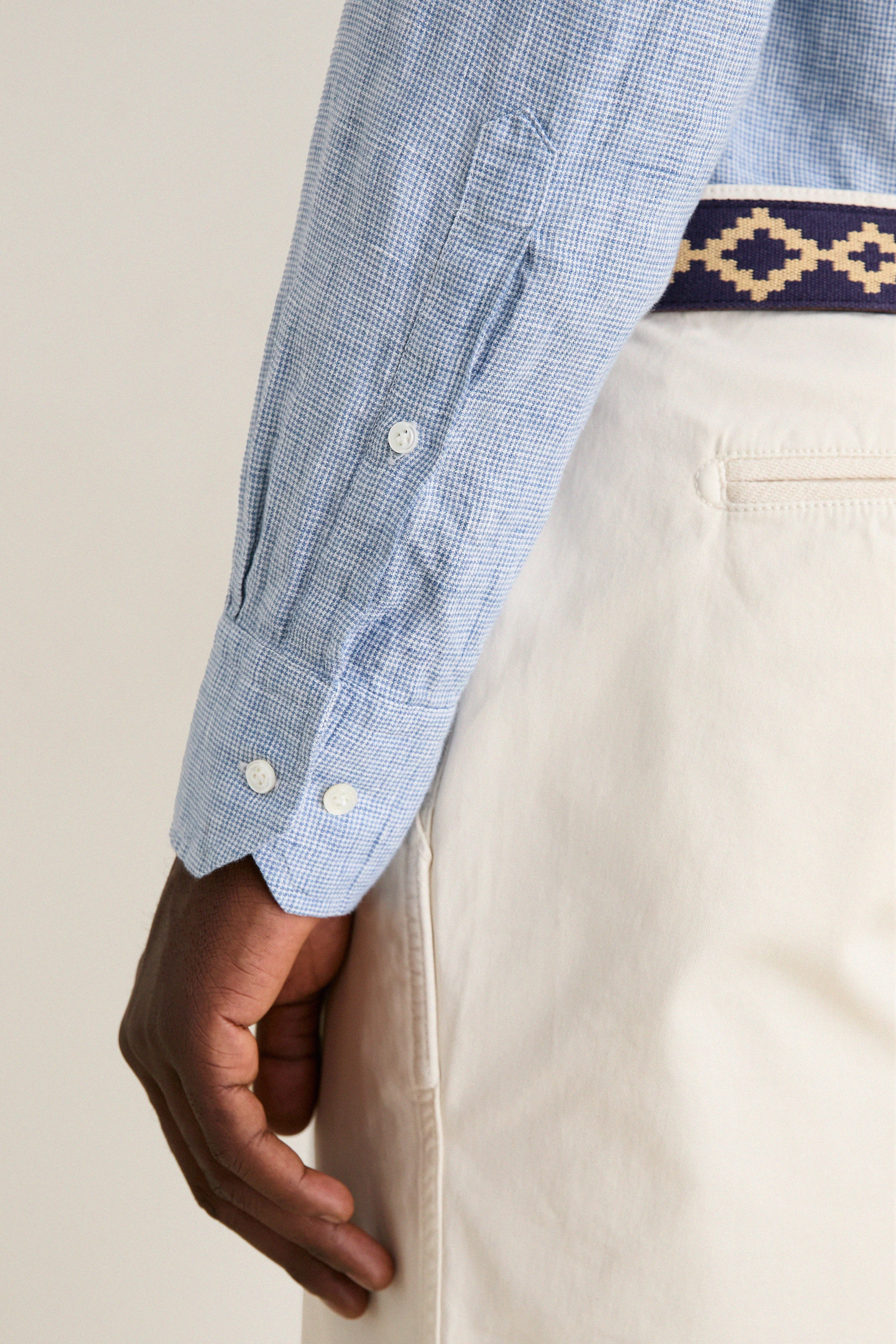 Storm Astino Lino Check Sport Shirt - Image 6