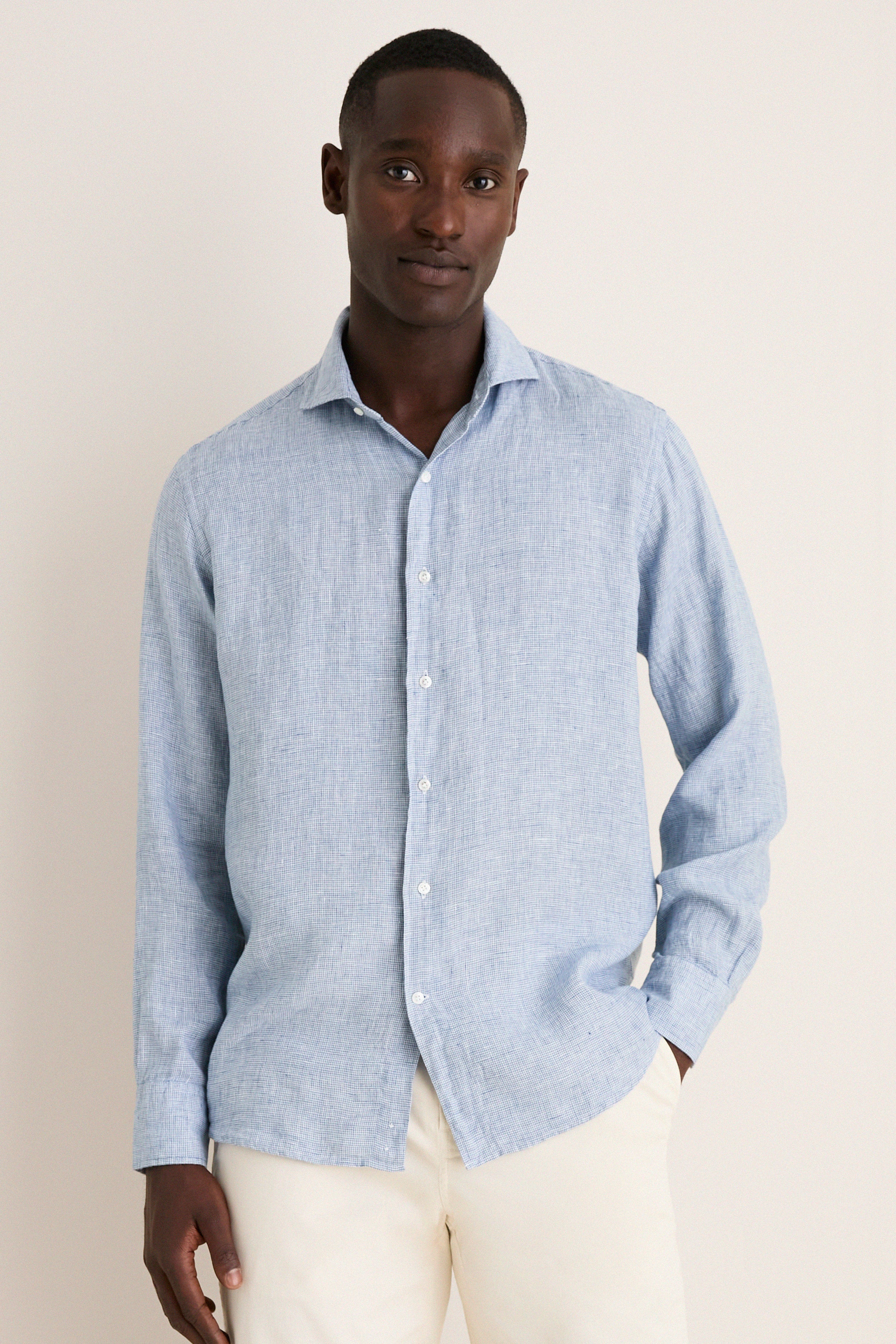 Storm Astino Lino Check Sport Shirt - Image 7