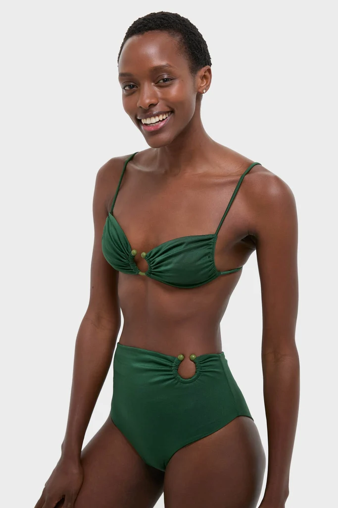 Sumatra Green Tangle Up Bikini Top - Image 4