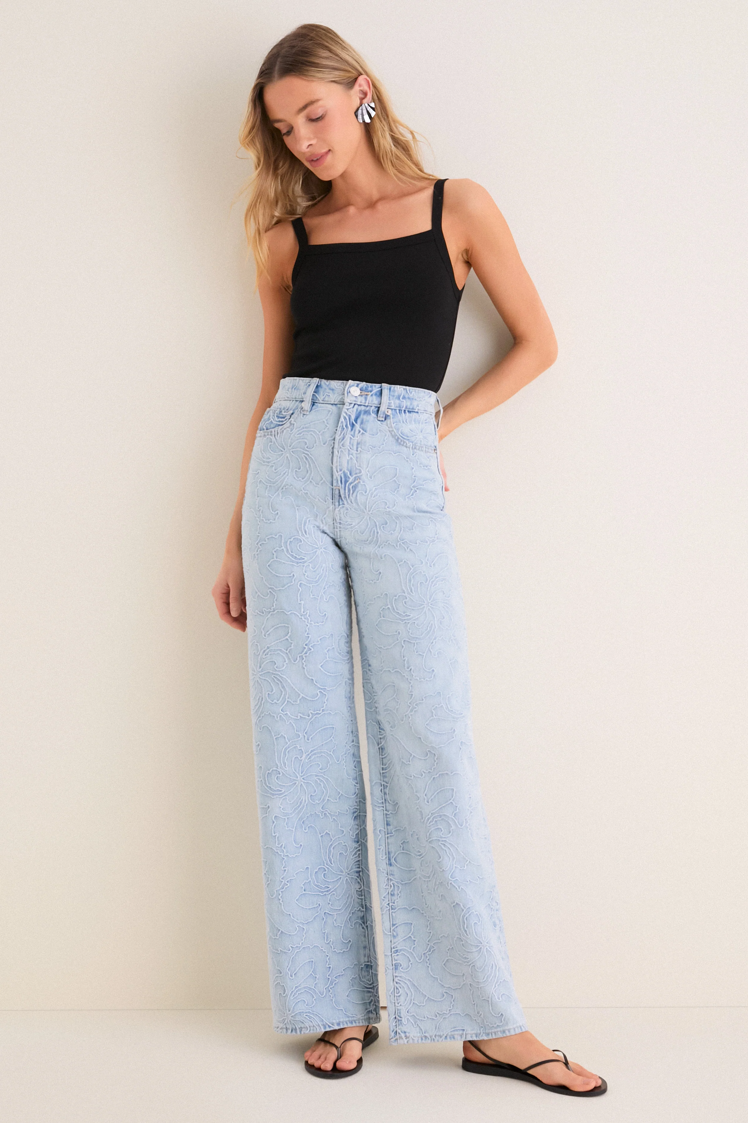 Sun Spark Taylor High Rise Wide Leg - Image 6