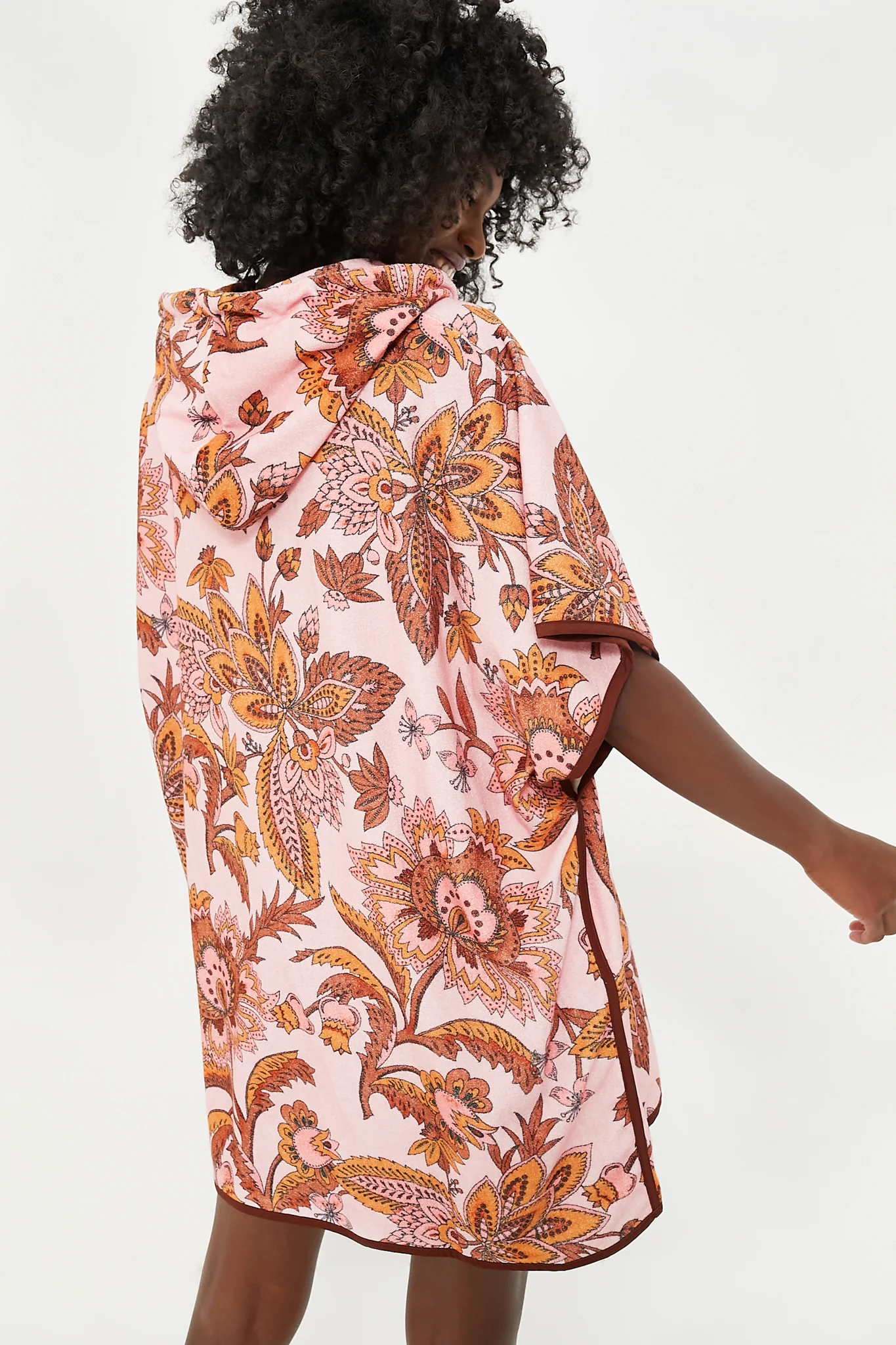 Sunset Chintz Terrycloth Coverup - Image 4